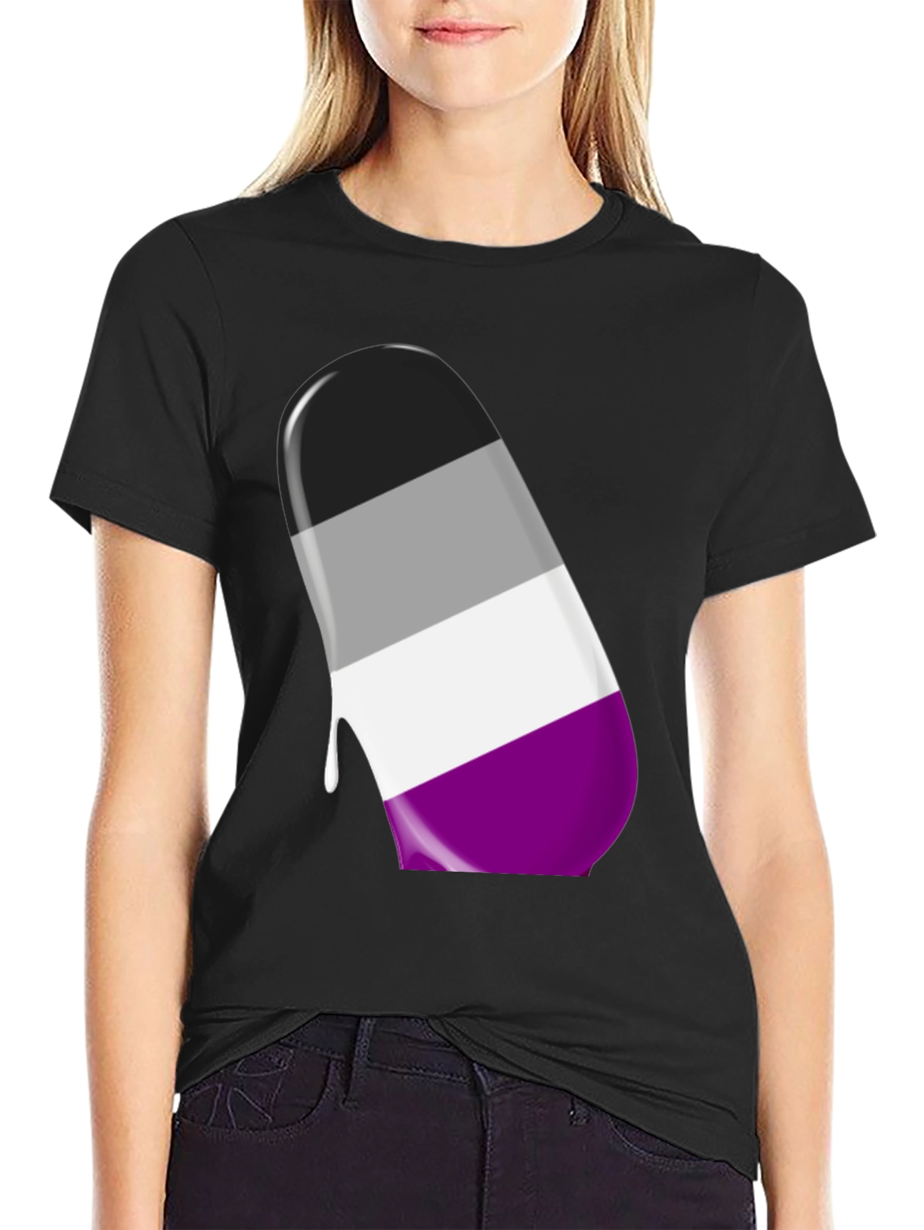 Asexual Pride Drip T-Shirt