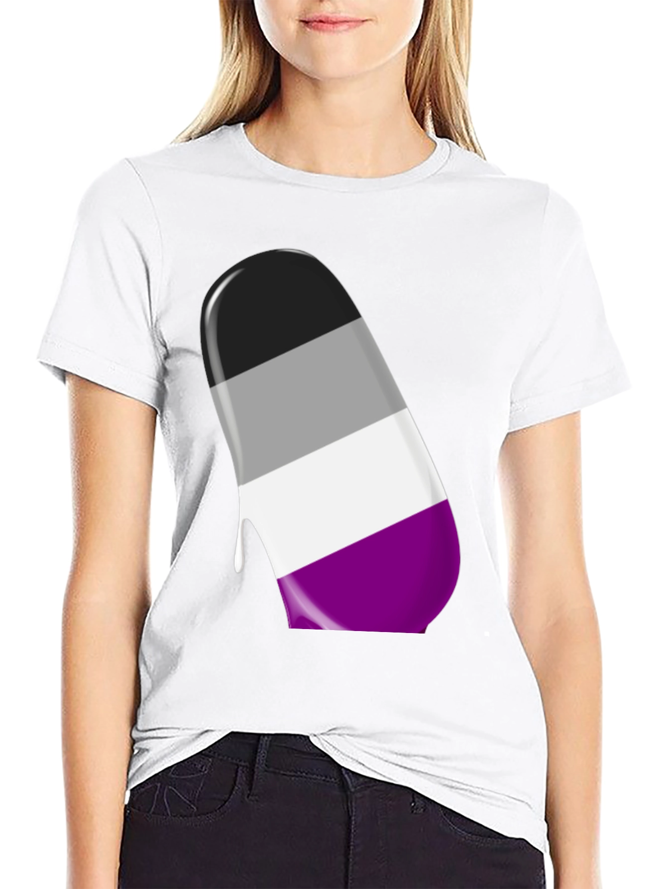 Asexual Pride Drip T-Shirt