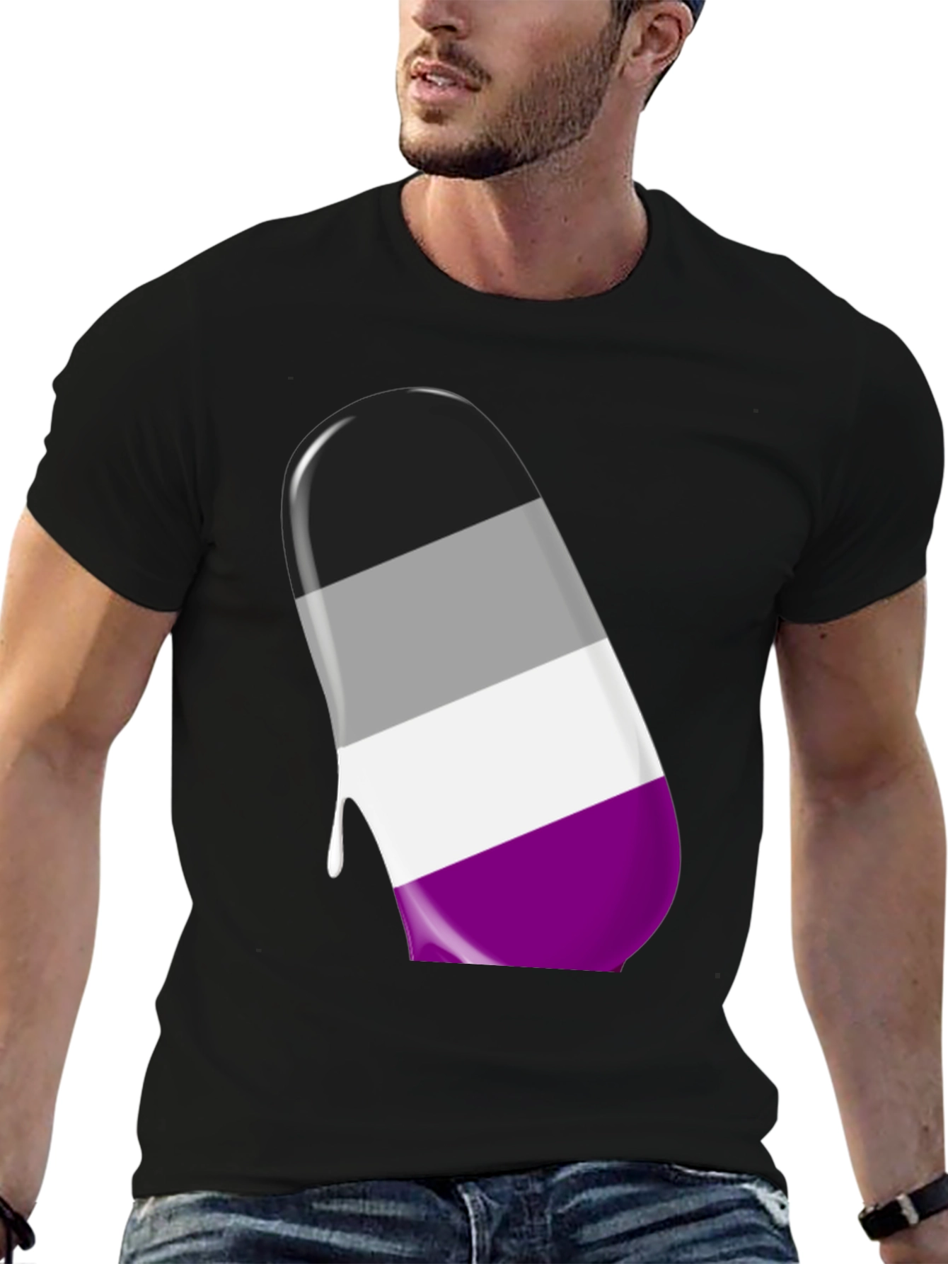 Asexual Pride Drip T-Shirt