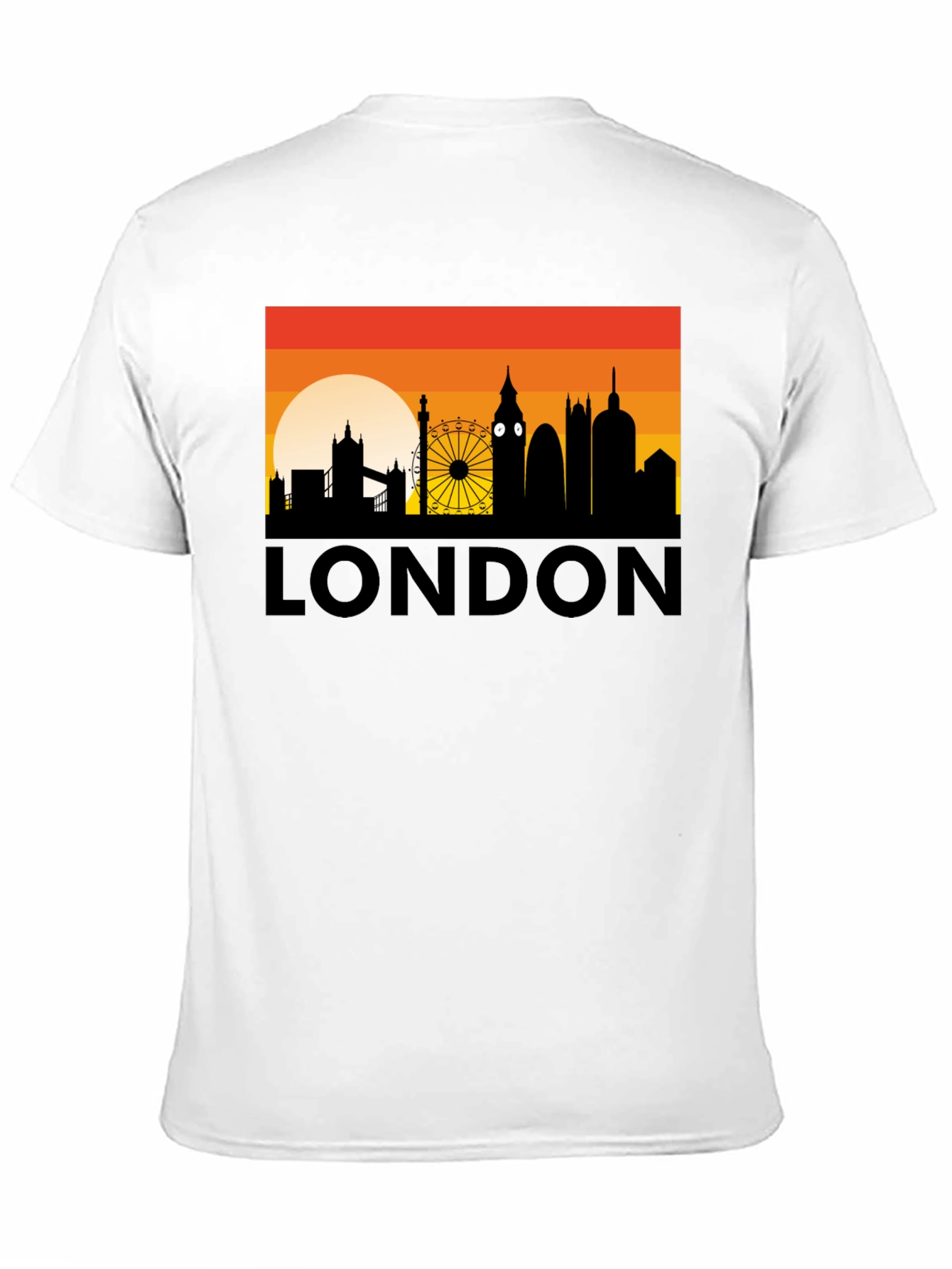 London Skyline Graphic Tee - City Silhouette T-Shirt