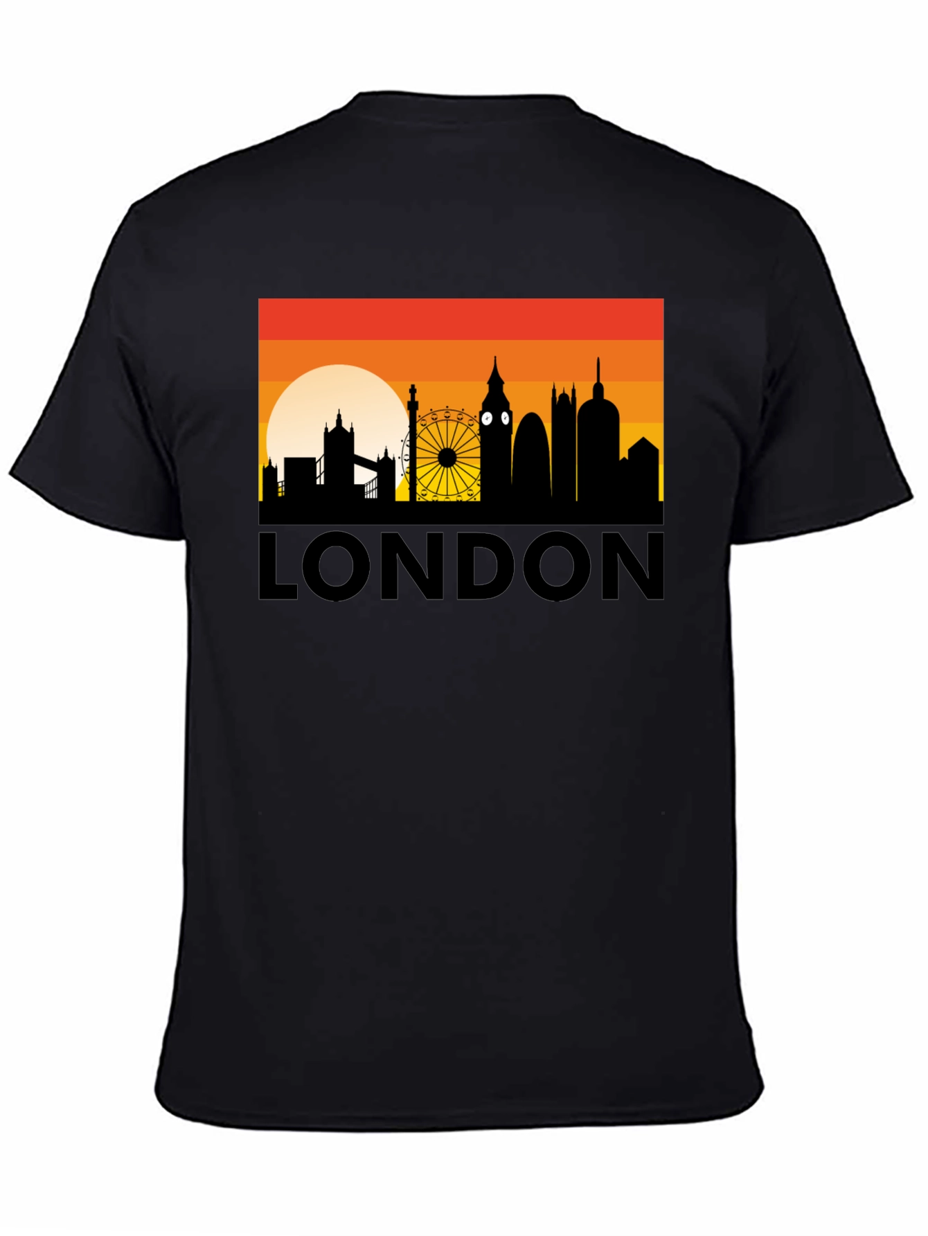 London Skyline Graphic Tee - City Silhouette T-Shirt
