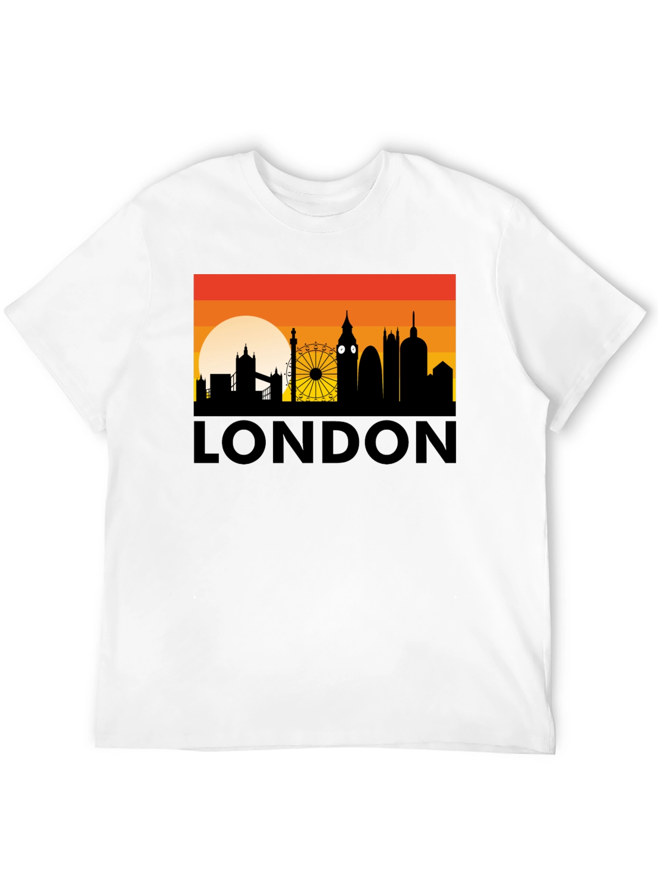 London Skyline Graphic Tee - City Silhouette T-Shirt