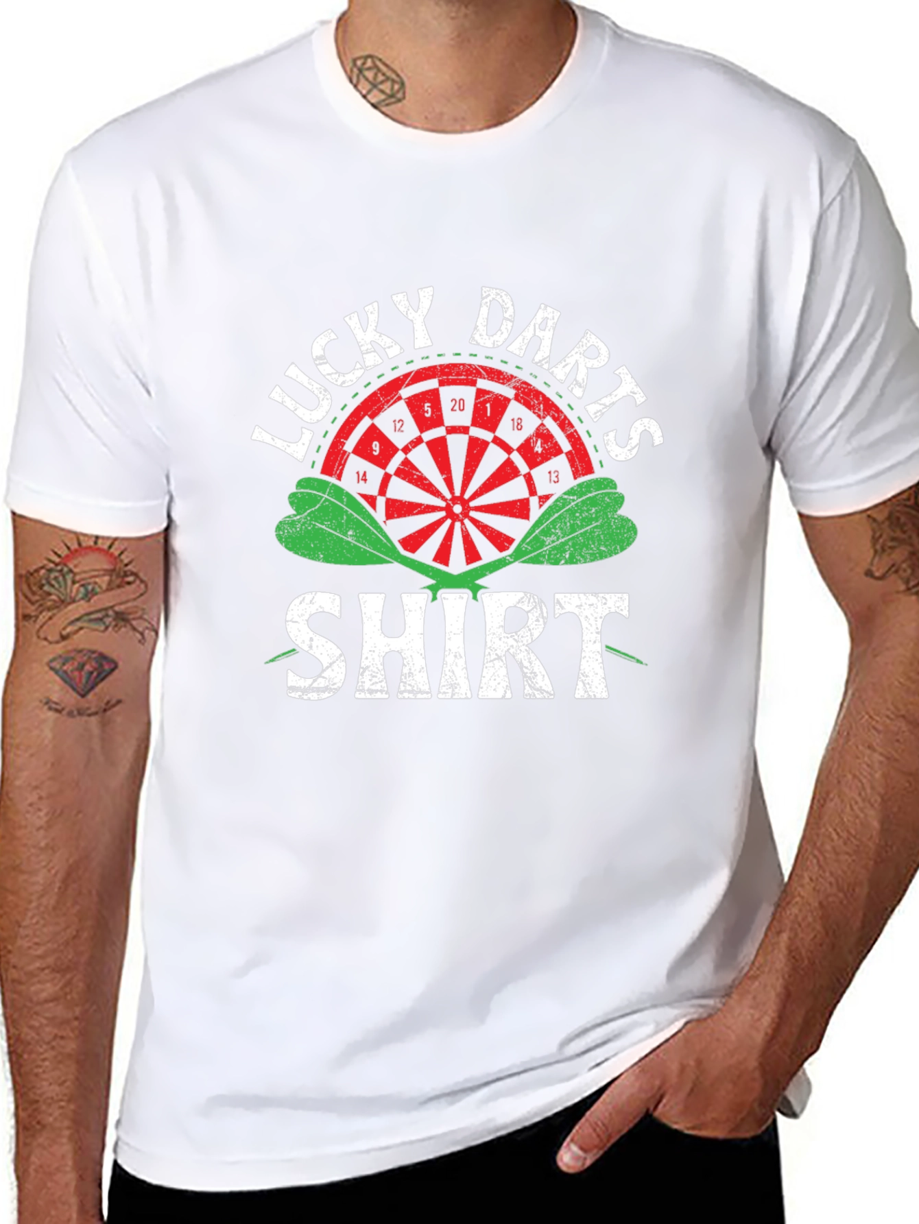 Lucky Darts Shirt - Funny Dartboard Tee