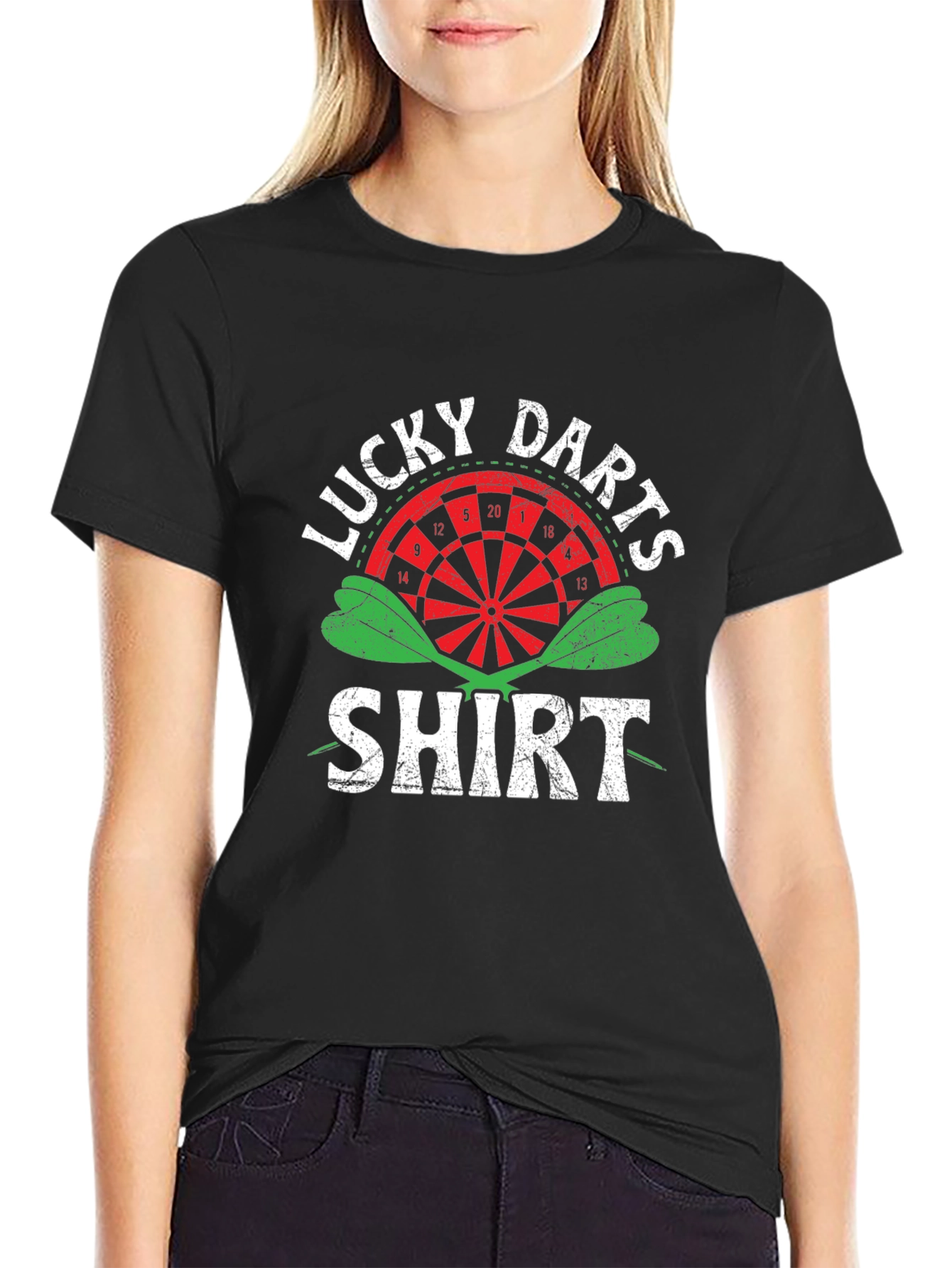 Lucky Darts Shirt - Funny Dartboard Tee