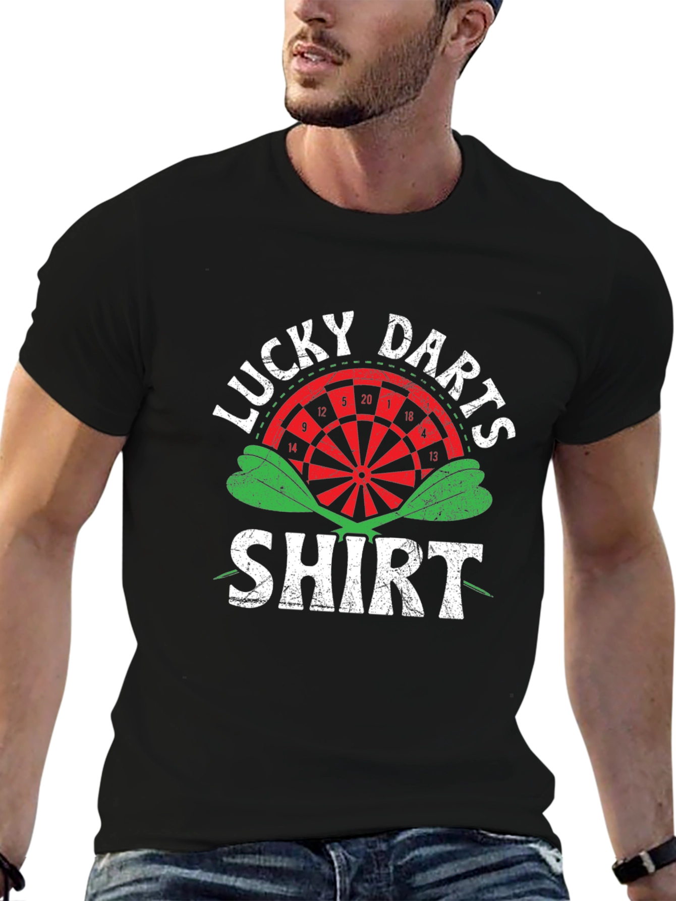 Lucky Darts Shirt - Funny Dartboard Tee