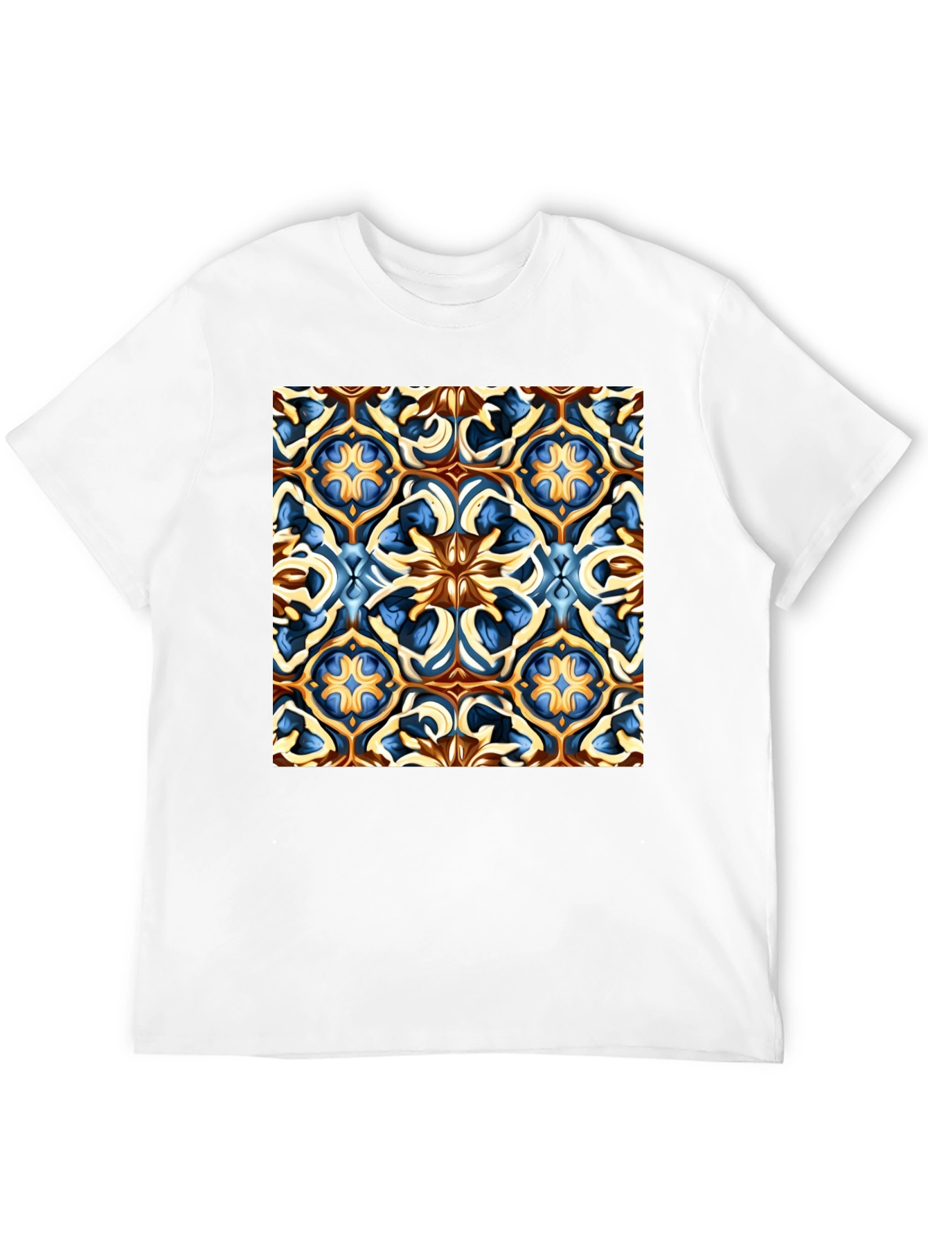 Artistic Patterned Black T-Shirt