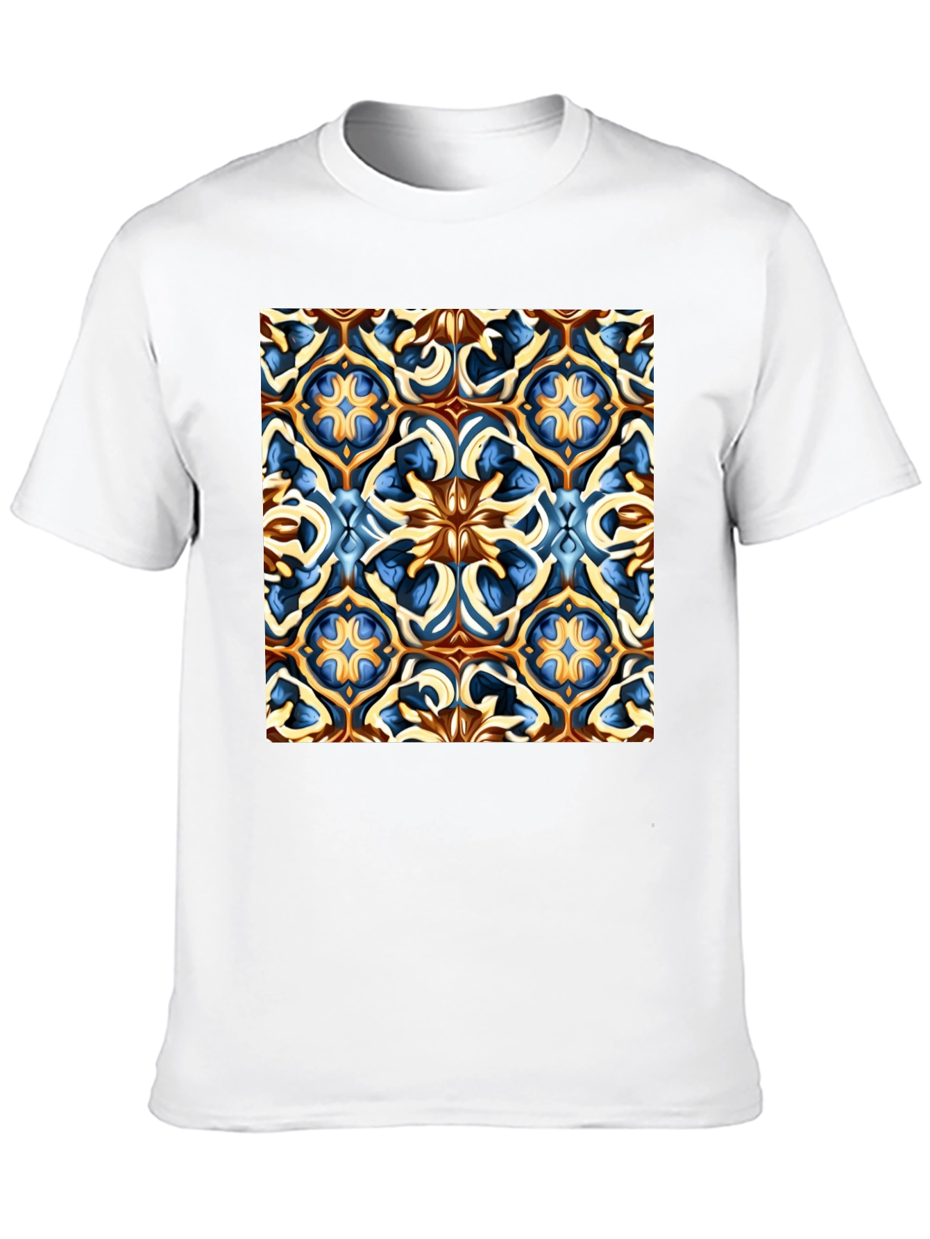 Artistic Patterned Black T-Shirt