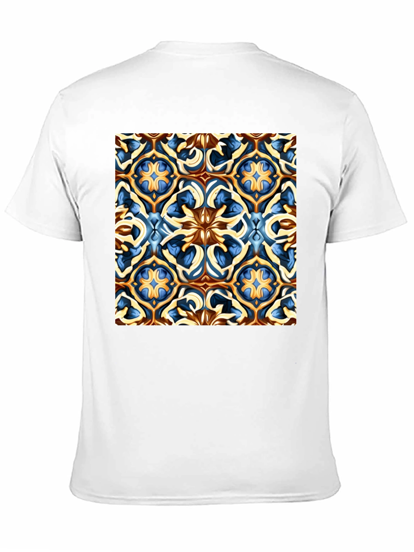 Artistic Patterned Black T-Shirt