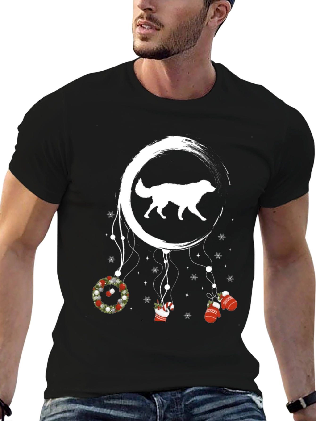 Dog Christmas Dreamcatcher T-Shirt