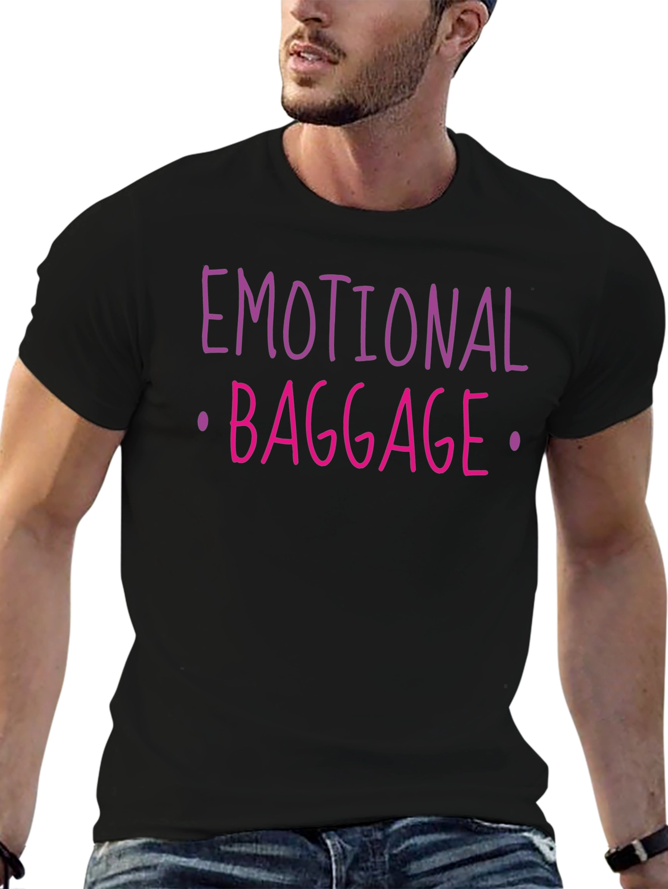 Emotional Baggage Graphic Tee - Black T-Shirt