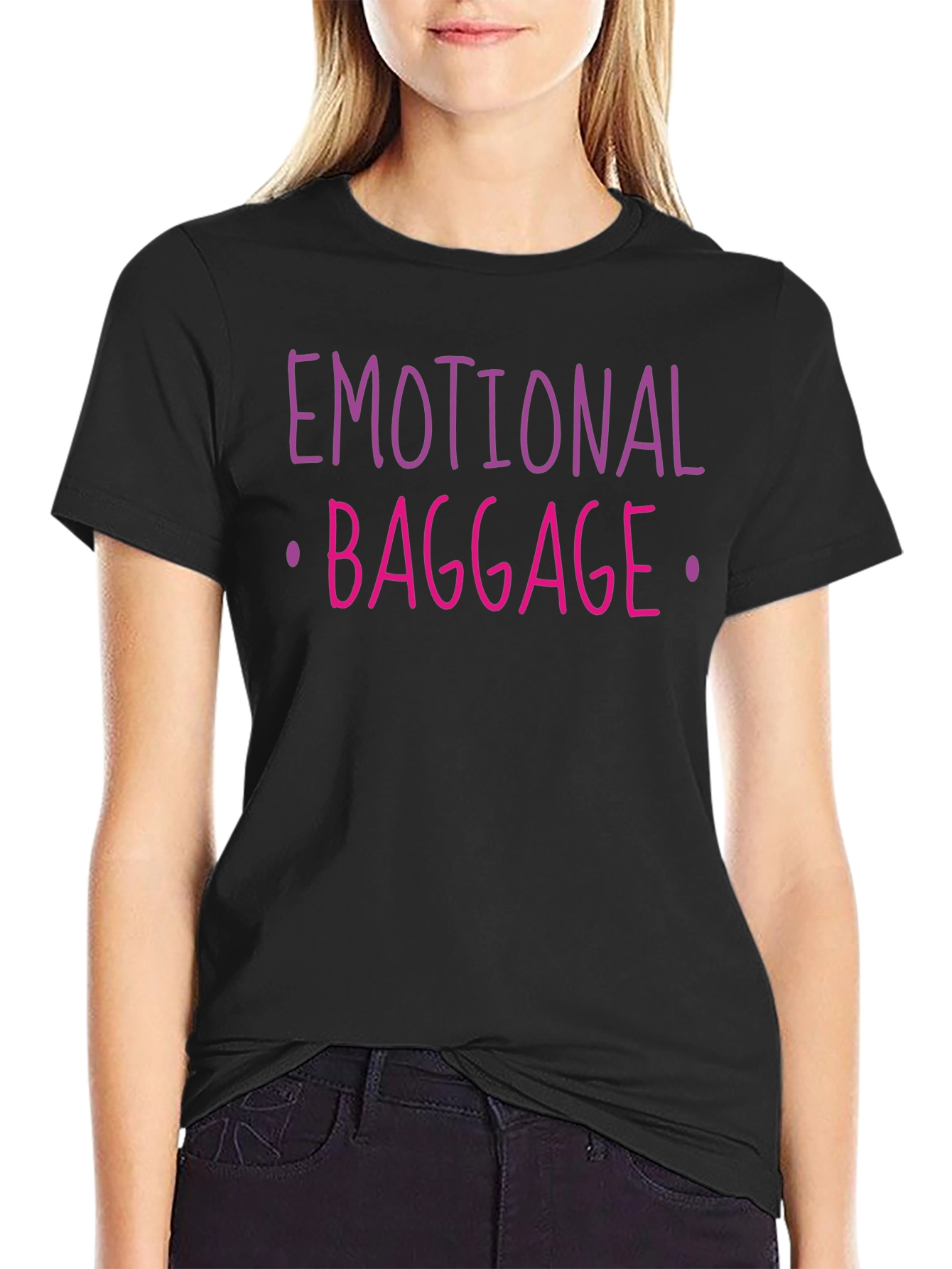 Emotional Baggage Graphic Tee - Black T-Shirt