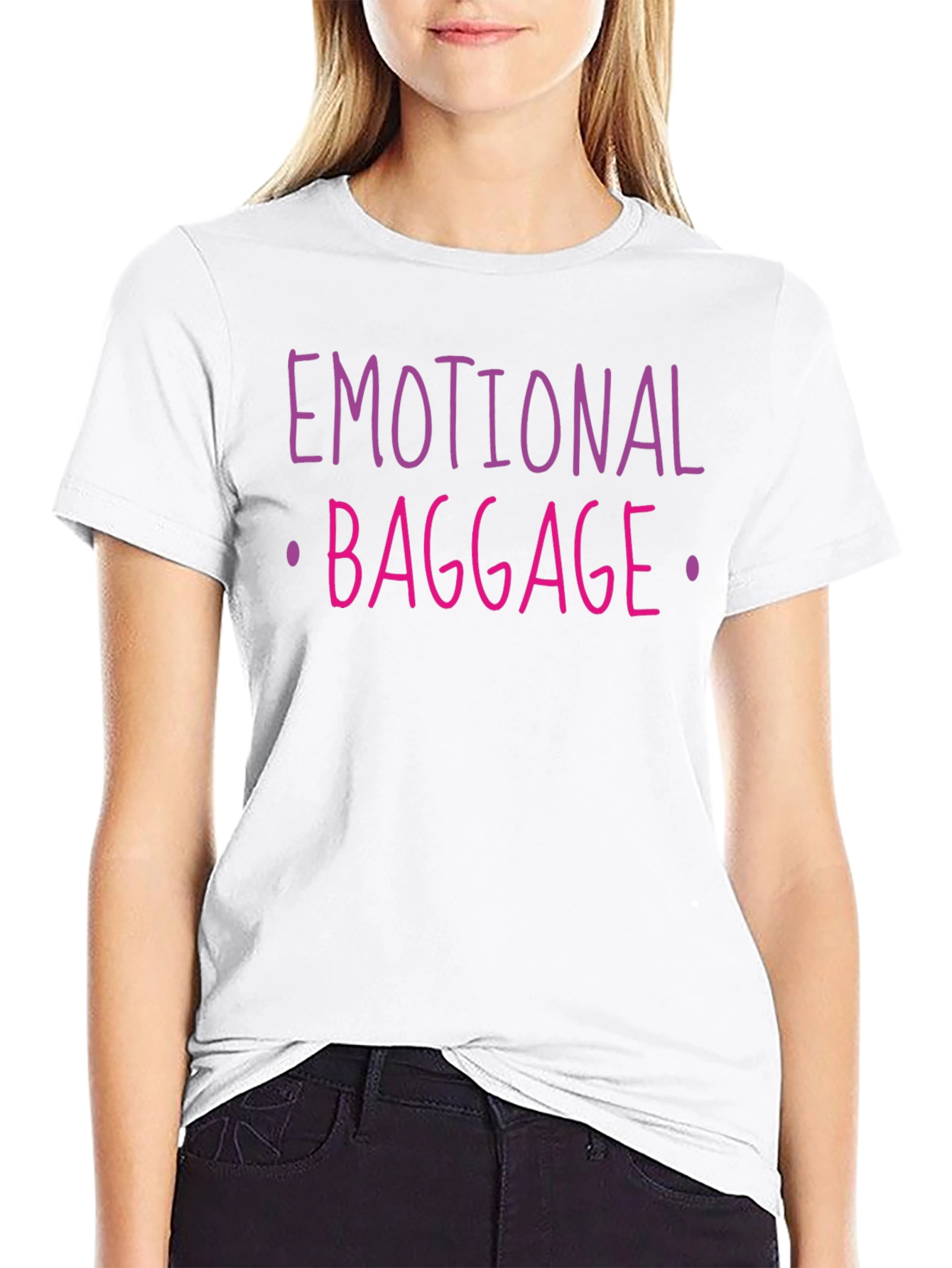 Emotional Baggage Graphic Tee - Black T-Shirt