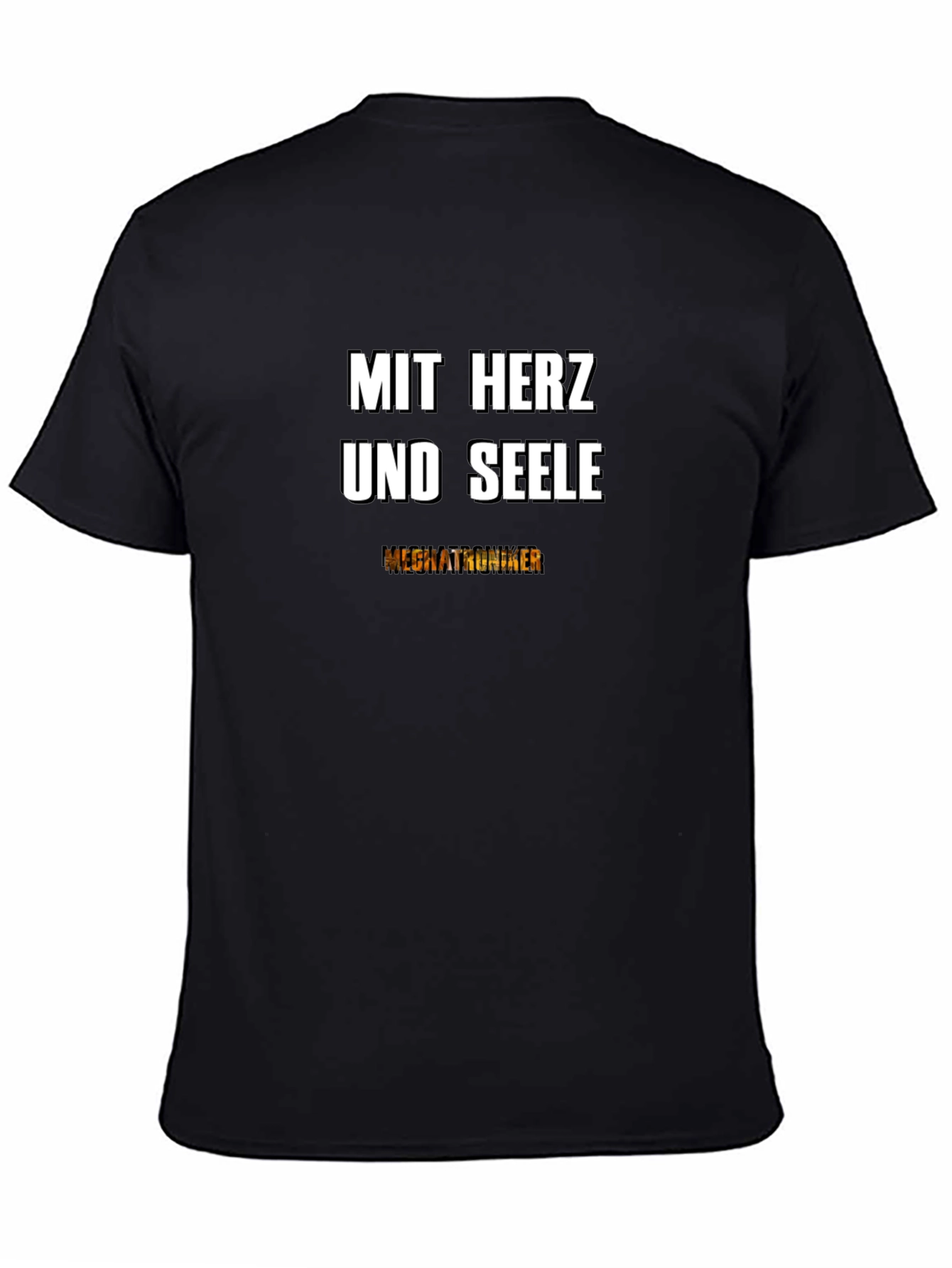 Mit Herz Und Seele Black T-Shirt - Mechatroniker Pride