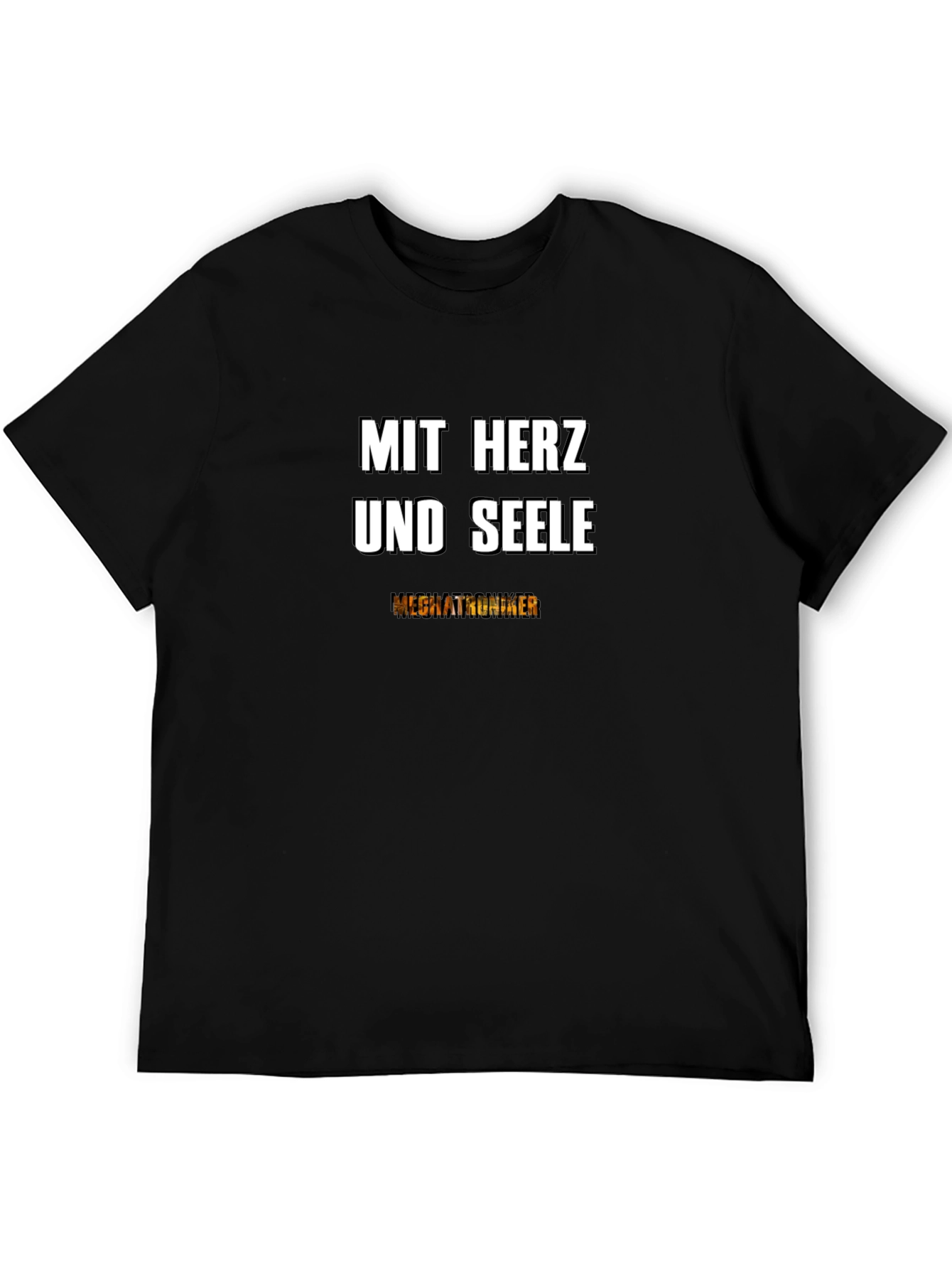 Mit Herz Und Seele Black T-Shirt - Mechatroniker Pride