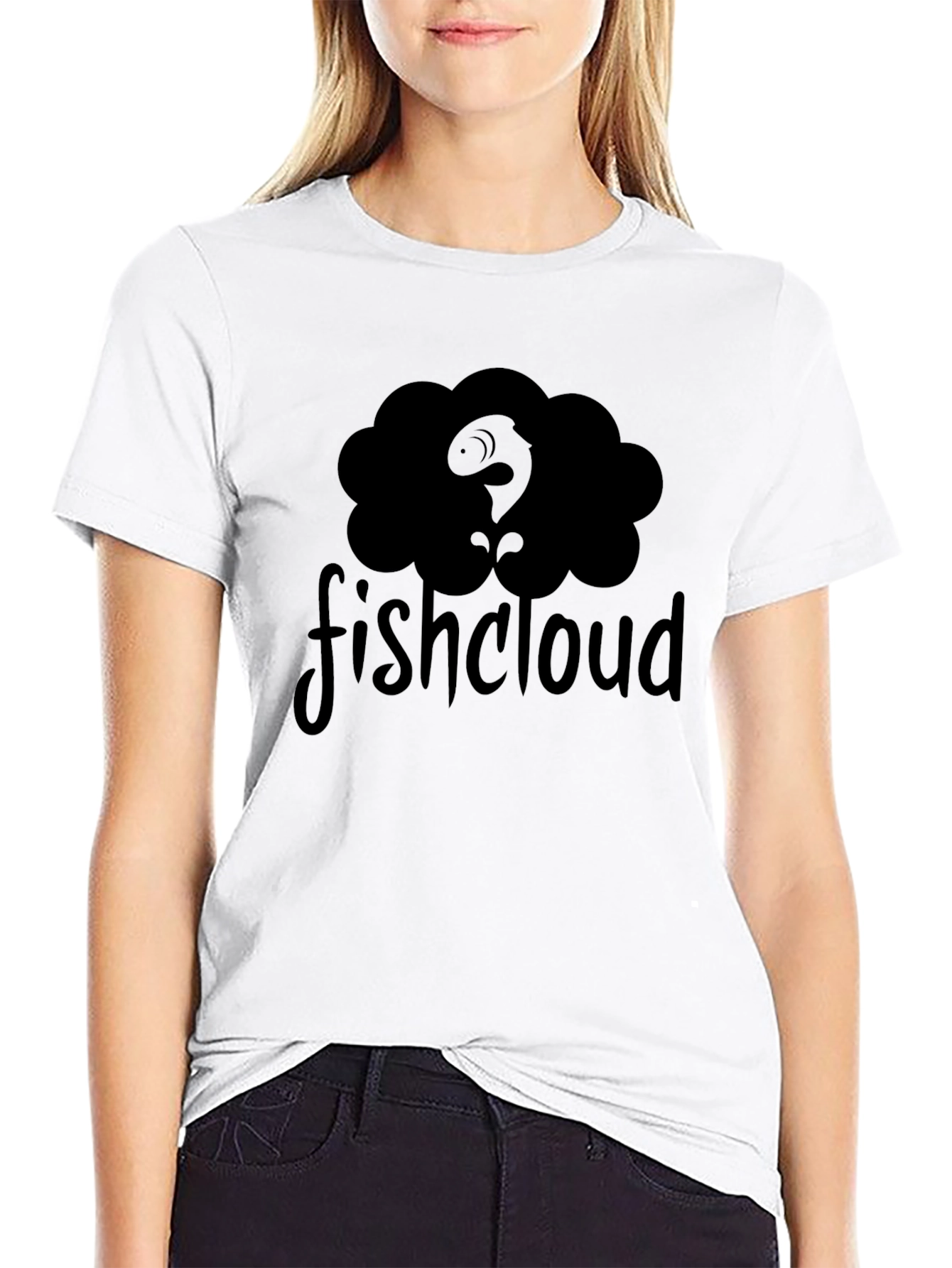 Fishcloud Black Graphic T-Shirt