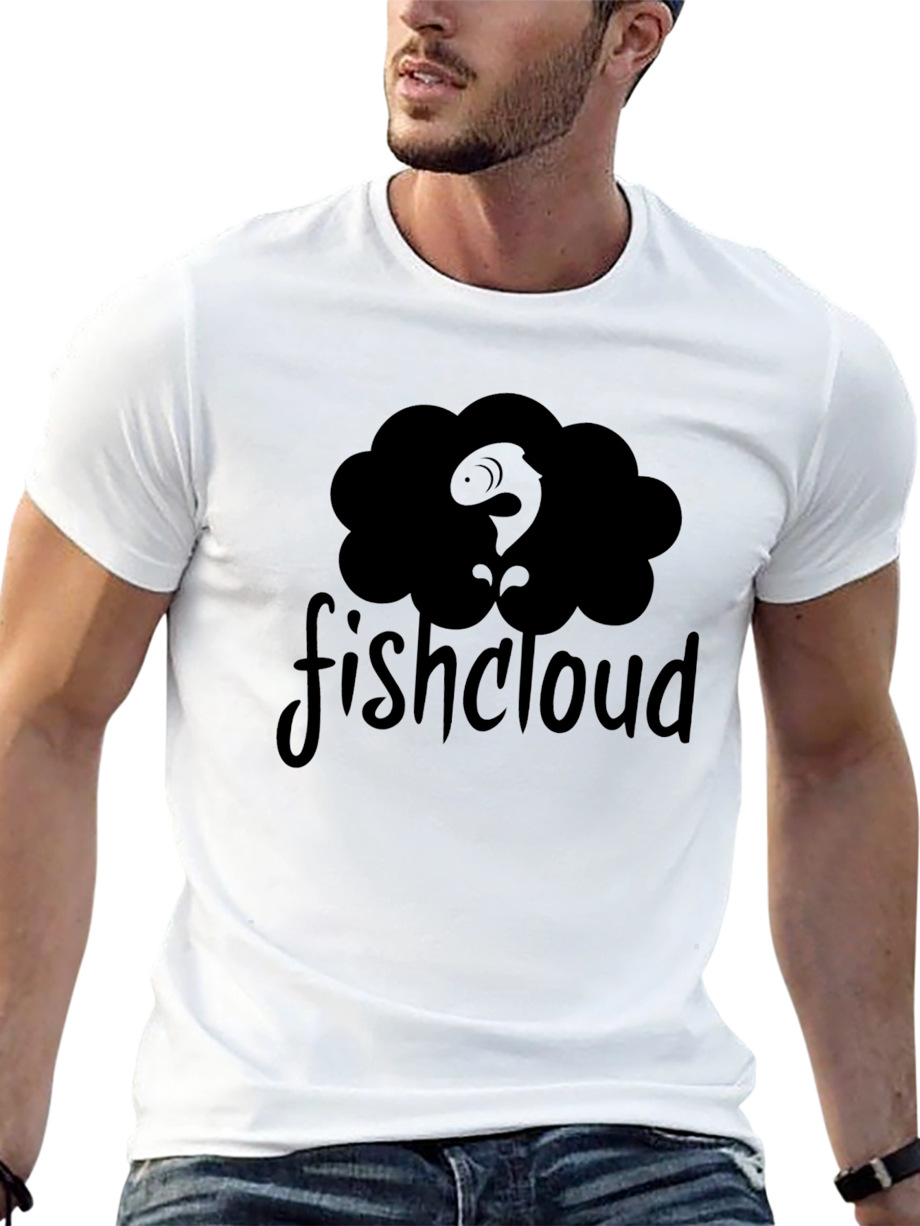 Fishcloud Black Graphic T-Shirt