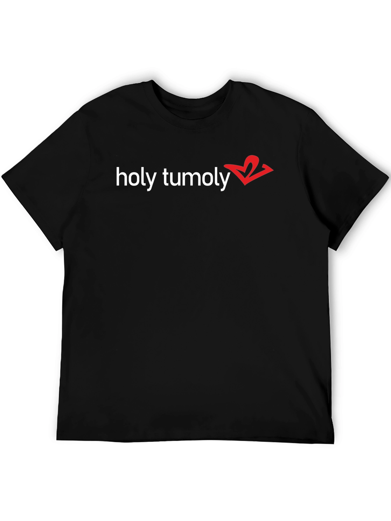 Holy Tumoly Graphic Tee - Trendy Black T-Shirt