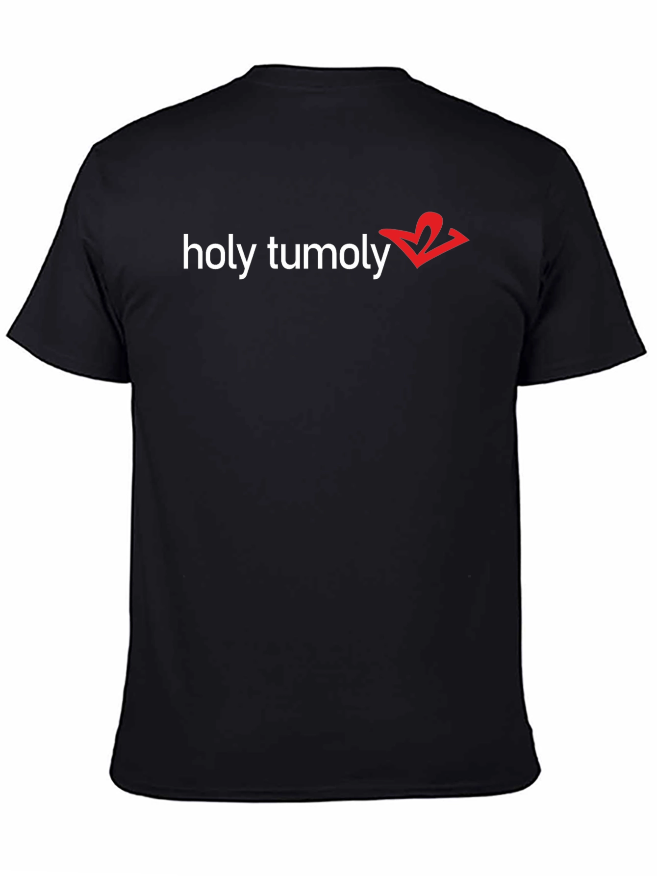 Holy Tumoly Graphic Tee - Trendy Black T-Shirt