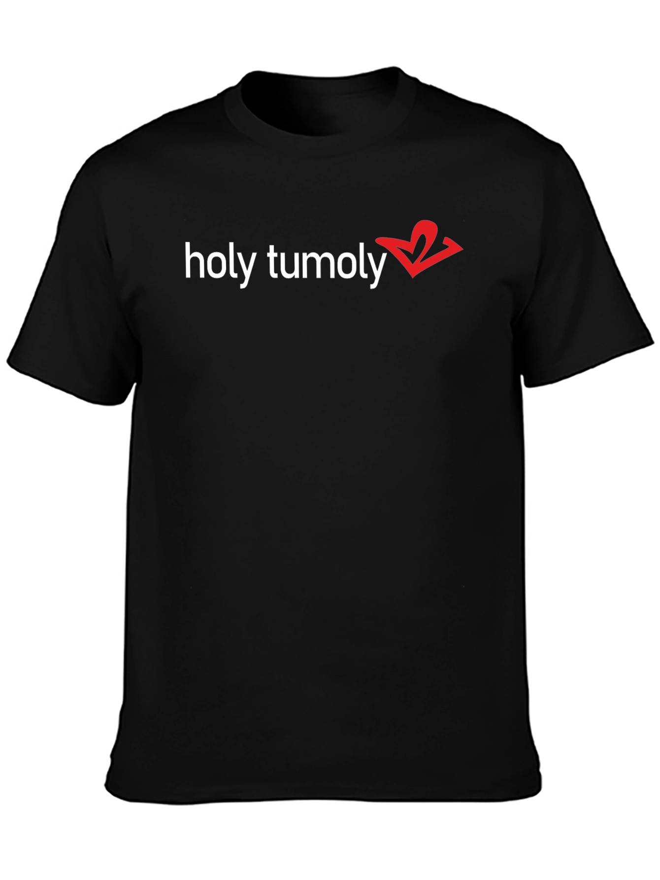 Holy Tumoly Graphic Tee - Trendy Black T-Shirt
