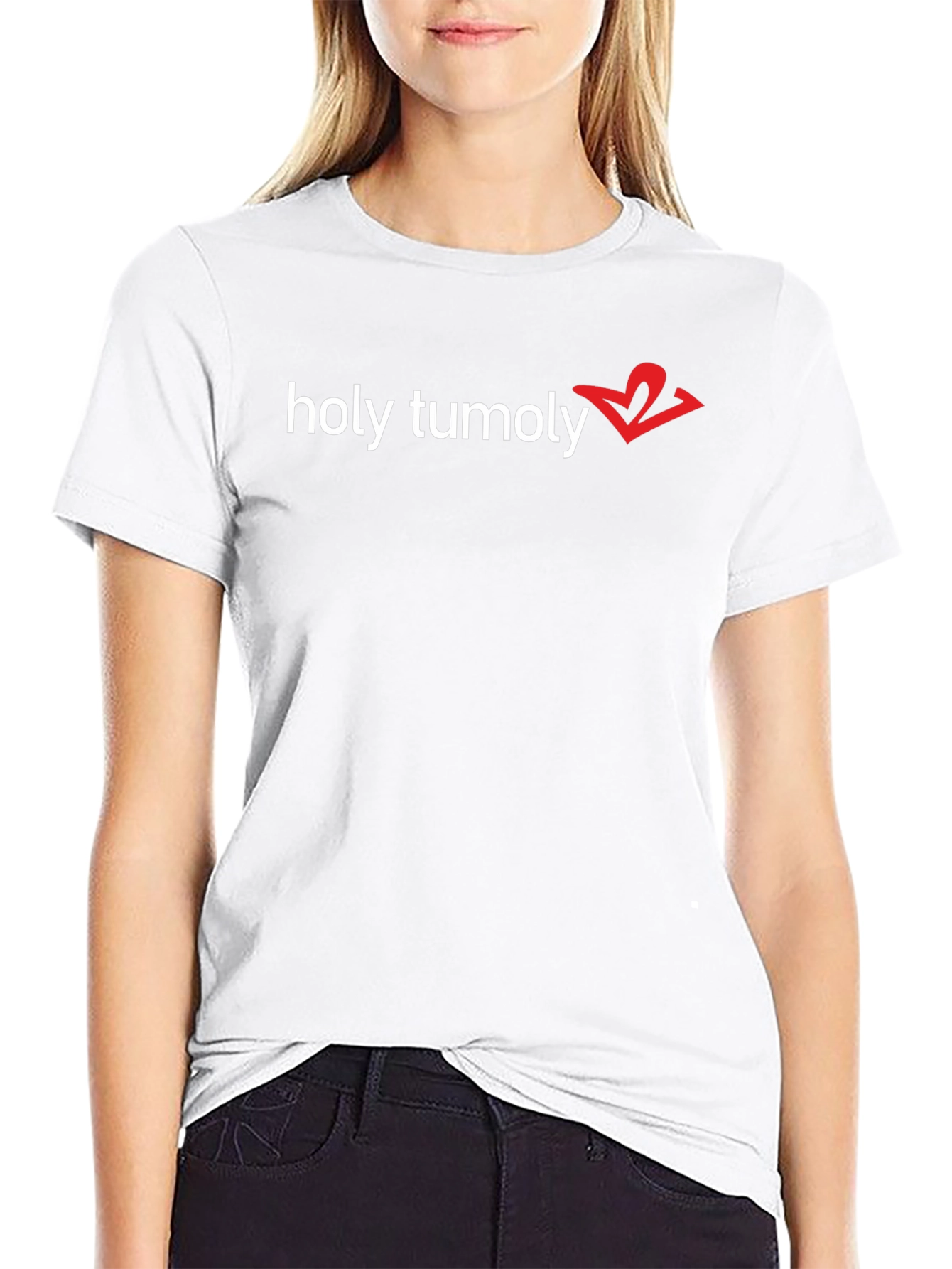 Holy Tumoly Graphic Tee - Trendy Black T-Shirt