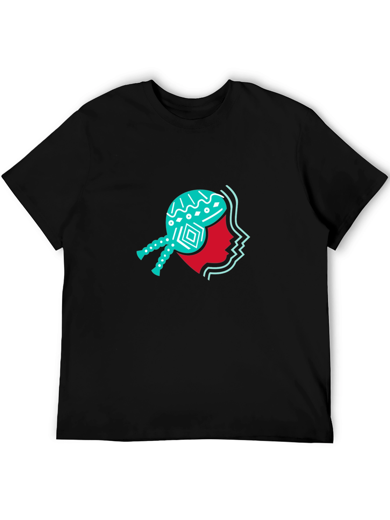 Abstract Face Graphic Tee