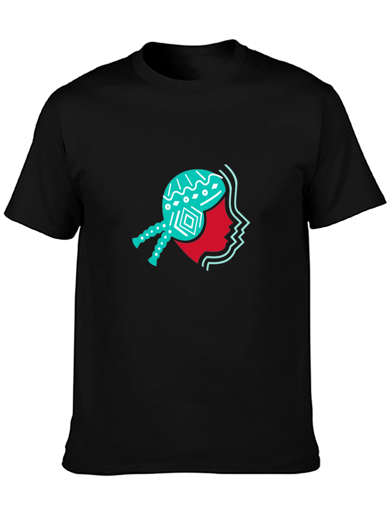 Abstract Face Graphic Tee