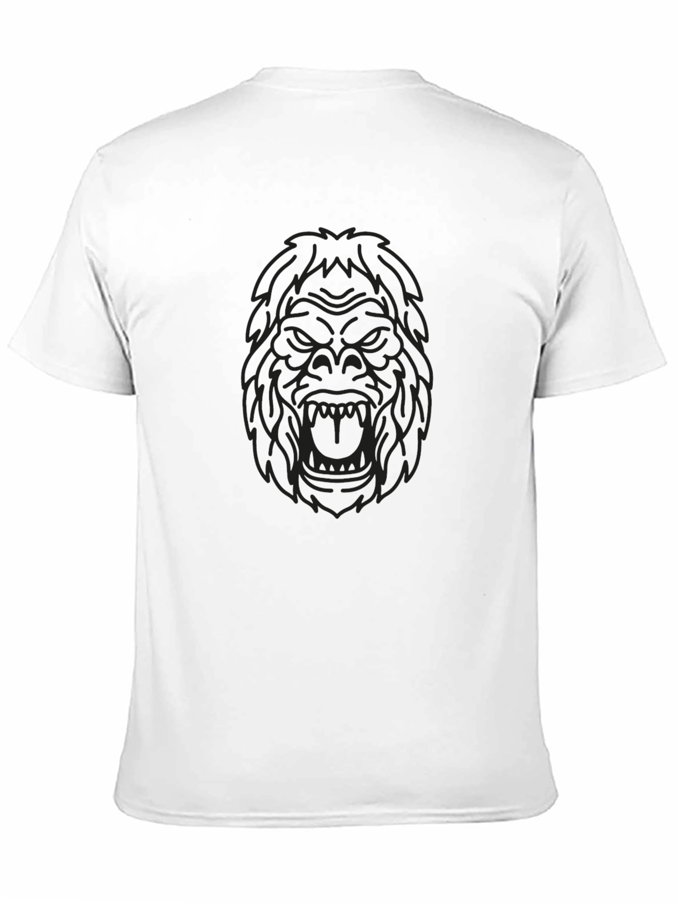 Mens Black Gorilla Graphic T-Shirt