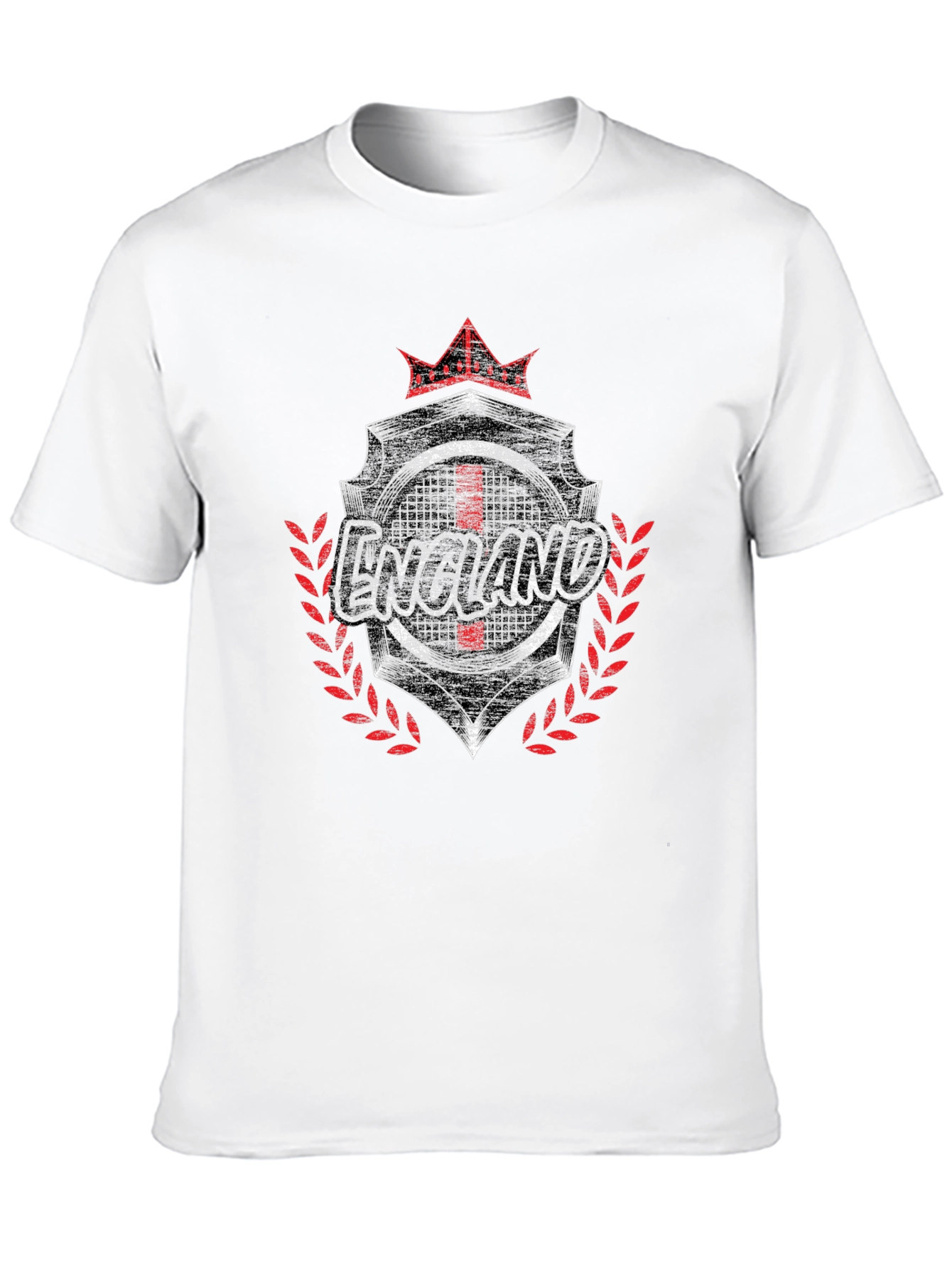 England Graphic Print Black T-Shirt