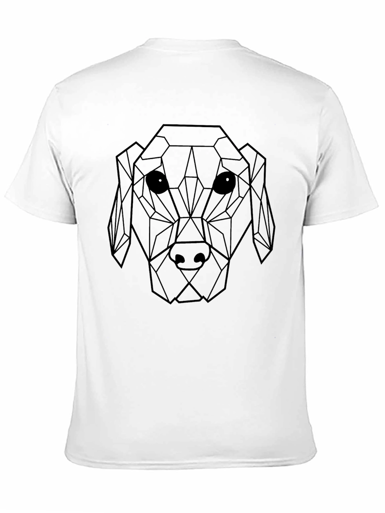 Geometric Dog Graphic T-Shirt - Modern & Stylish!