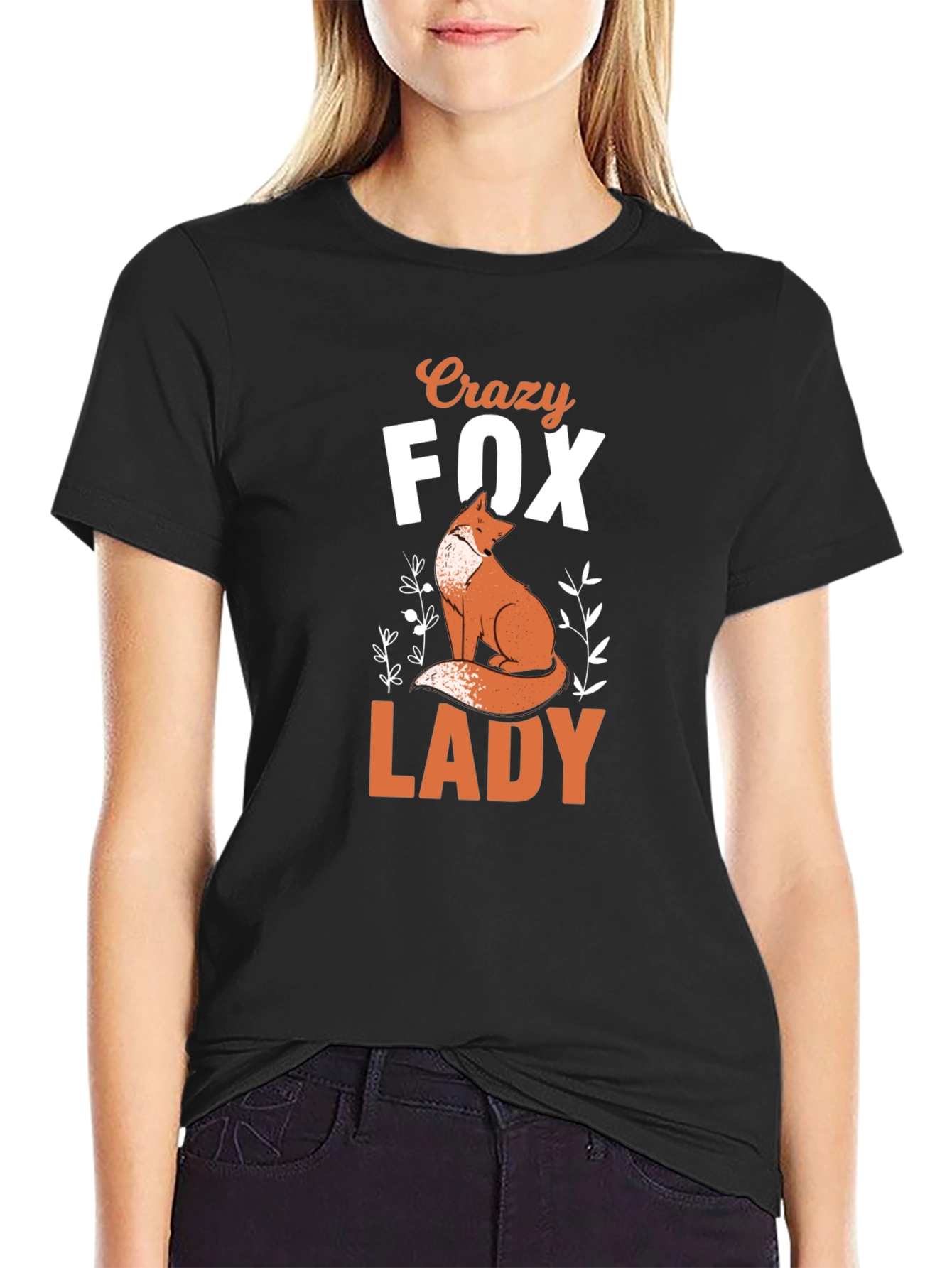 Crazy Fox Lady T-Shirt