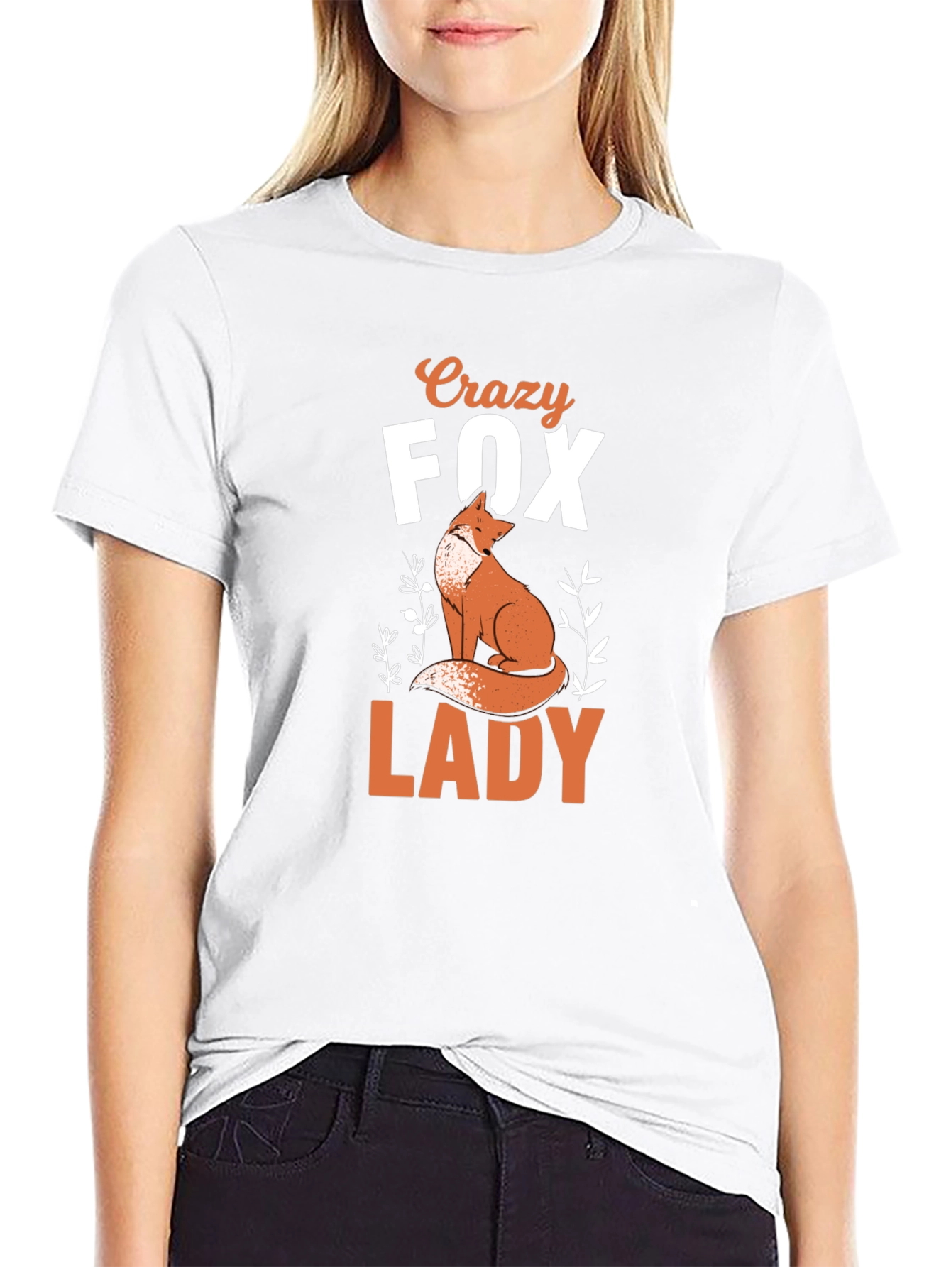 Crazy Fox Lady T-Shirt