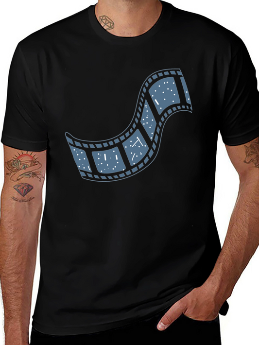 Movie Film Reel T-Shirt - Black