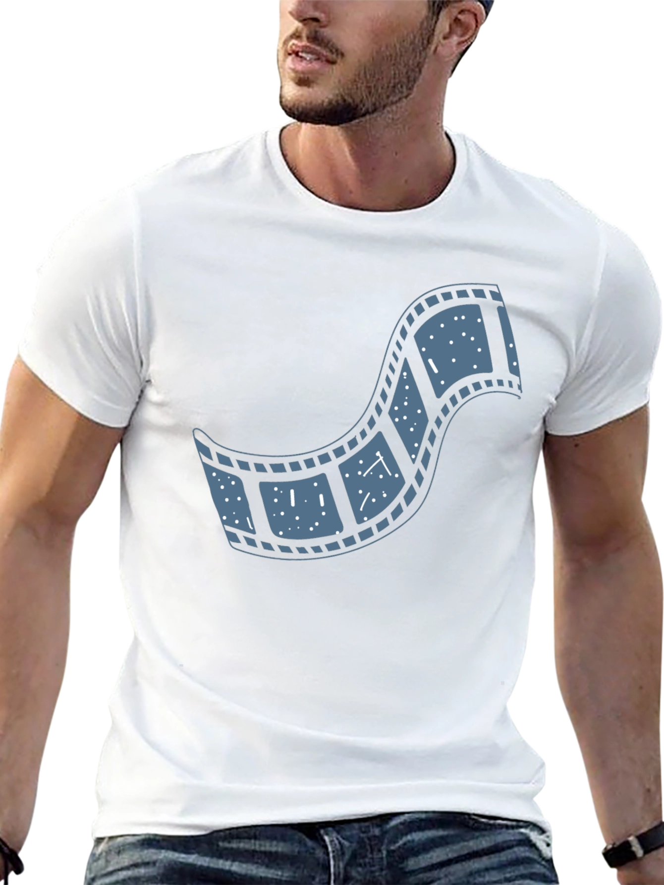 Movie Film Reel T-Shirt - Black