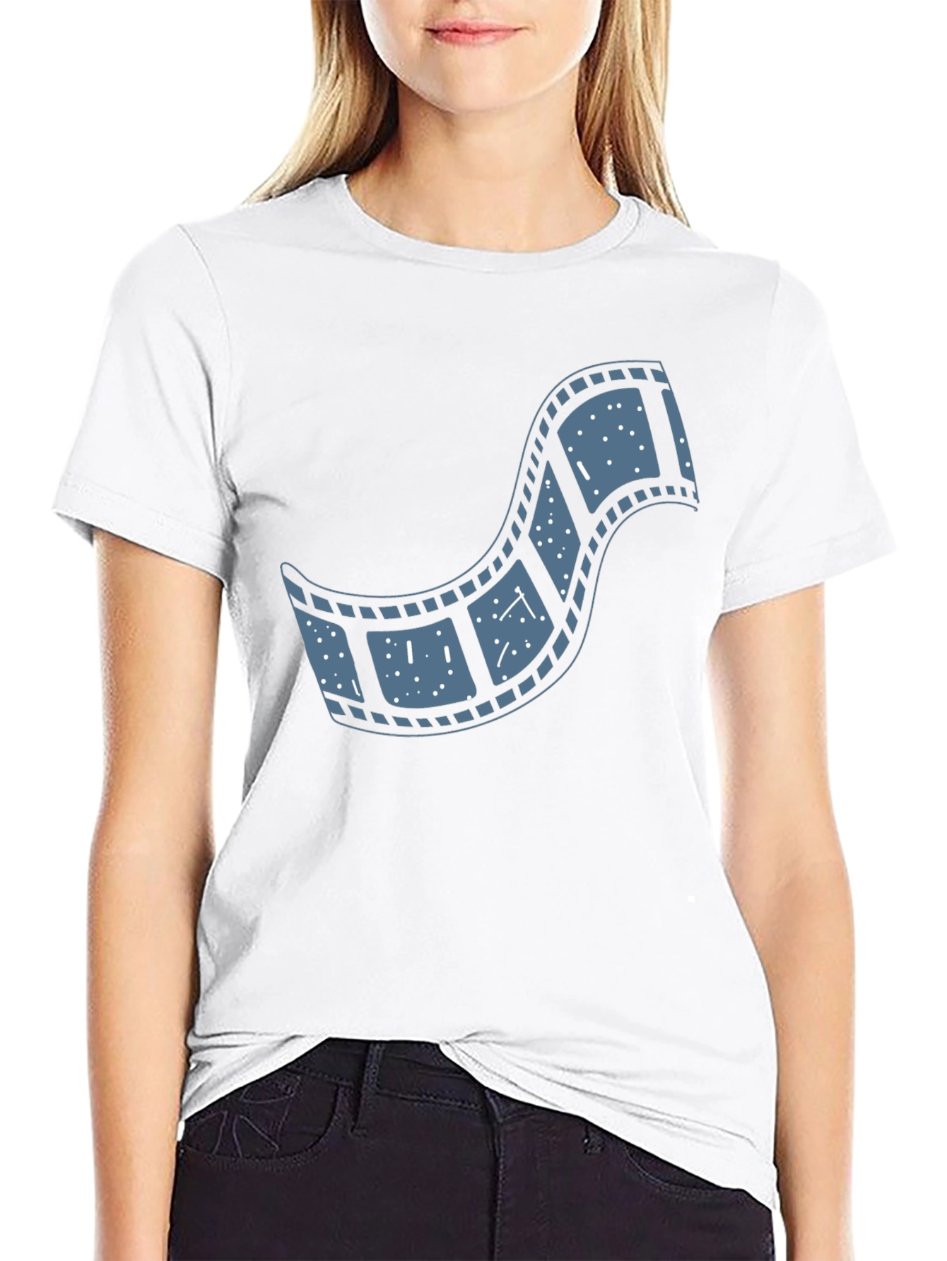 Movie Film Reel T-Shirt - Black