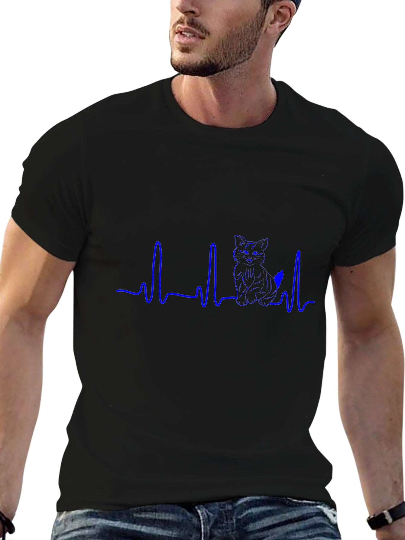 Cat Heartbeat T-Shirt - Purrfect Love!