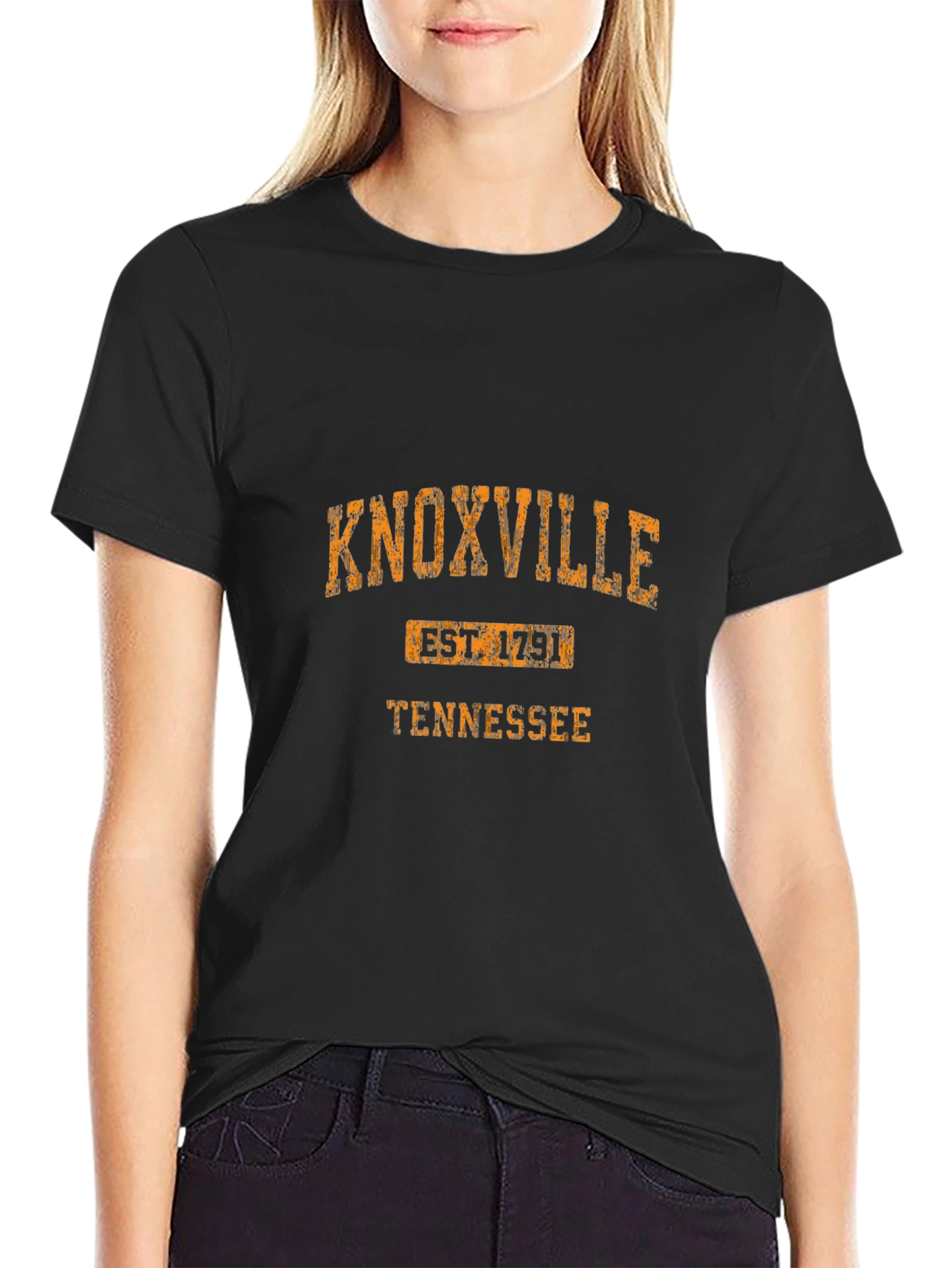 Knoxville Tennessee Est. 1791 Black T-Shirt