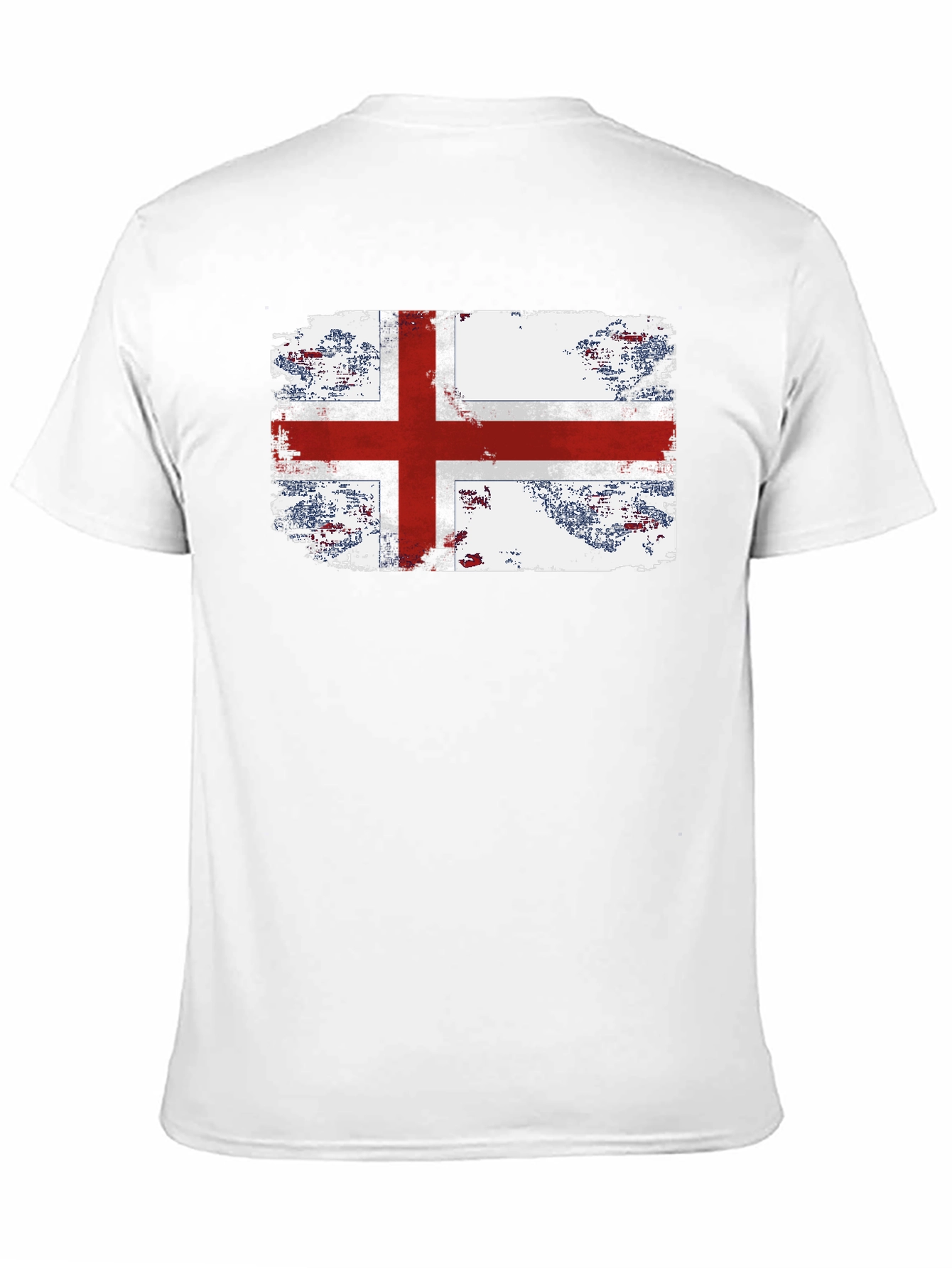 England Flag Grunge Graphic T-Shirt