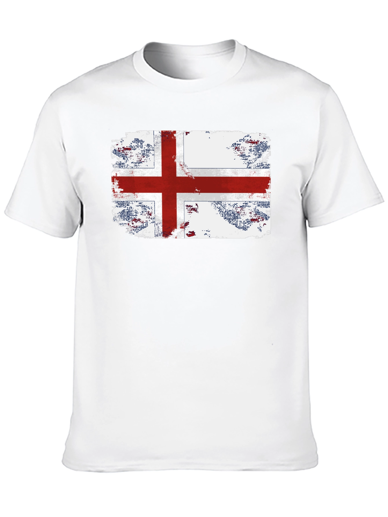 England Flag Grunge Graphic T-Shirt