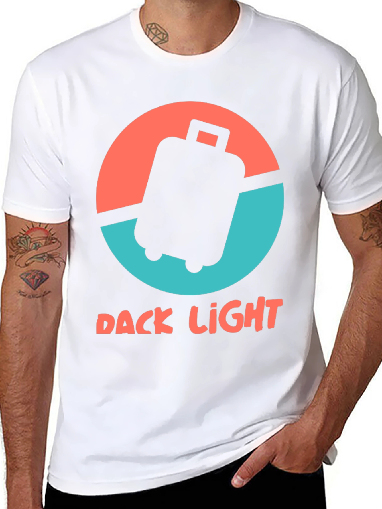 Dack Light Suitcase Graphic Tee