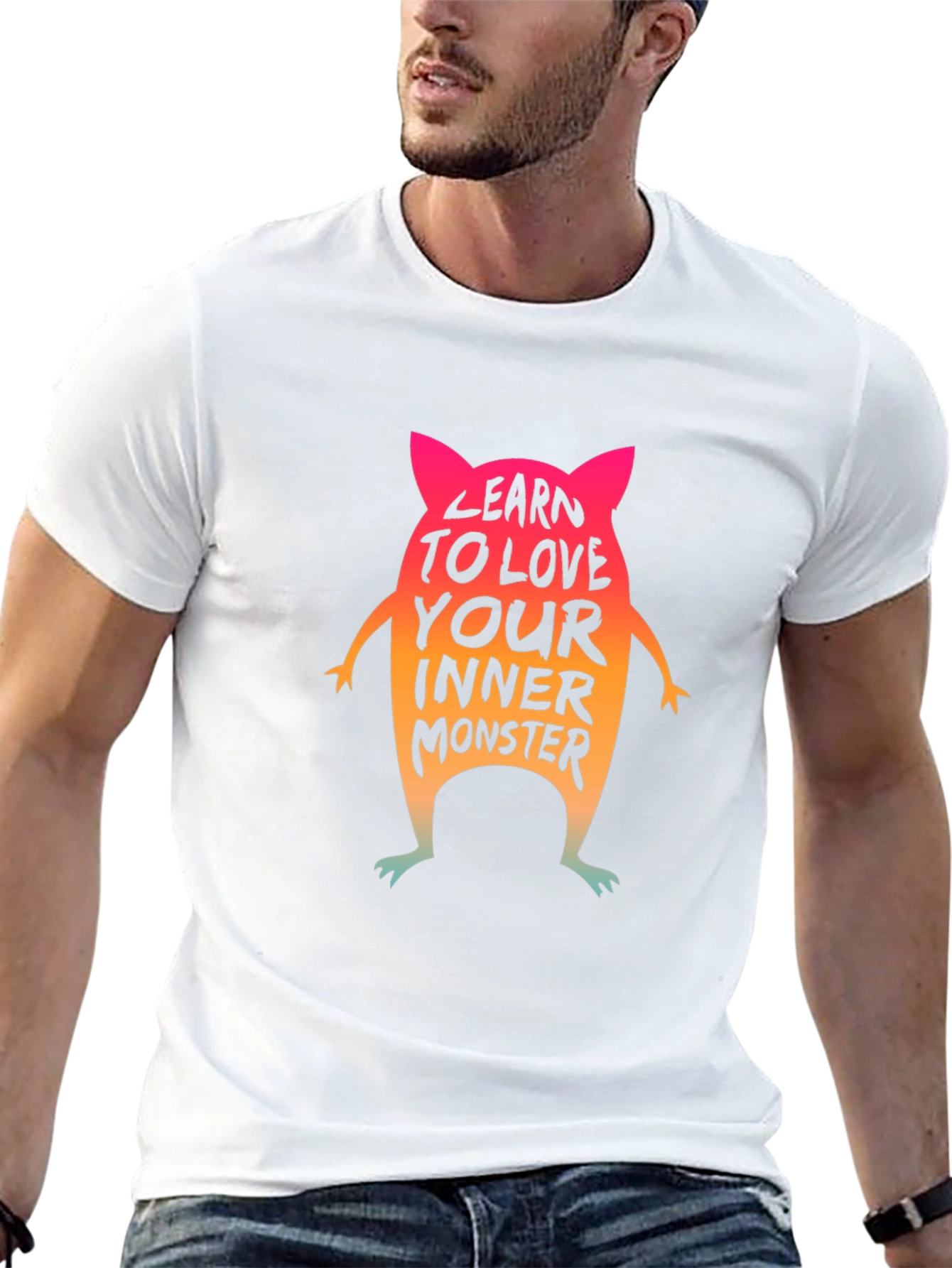 Learn to Love Your Inner Monster Black T-Shirt