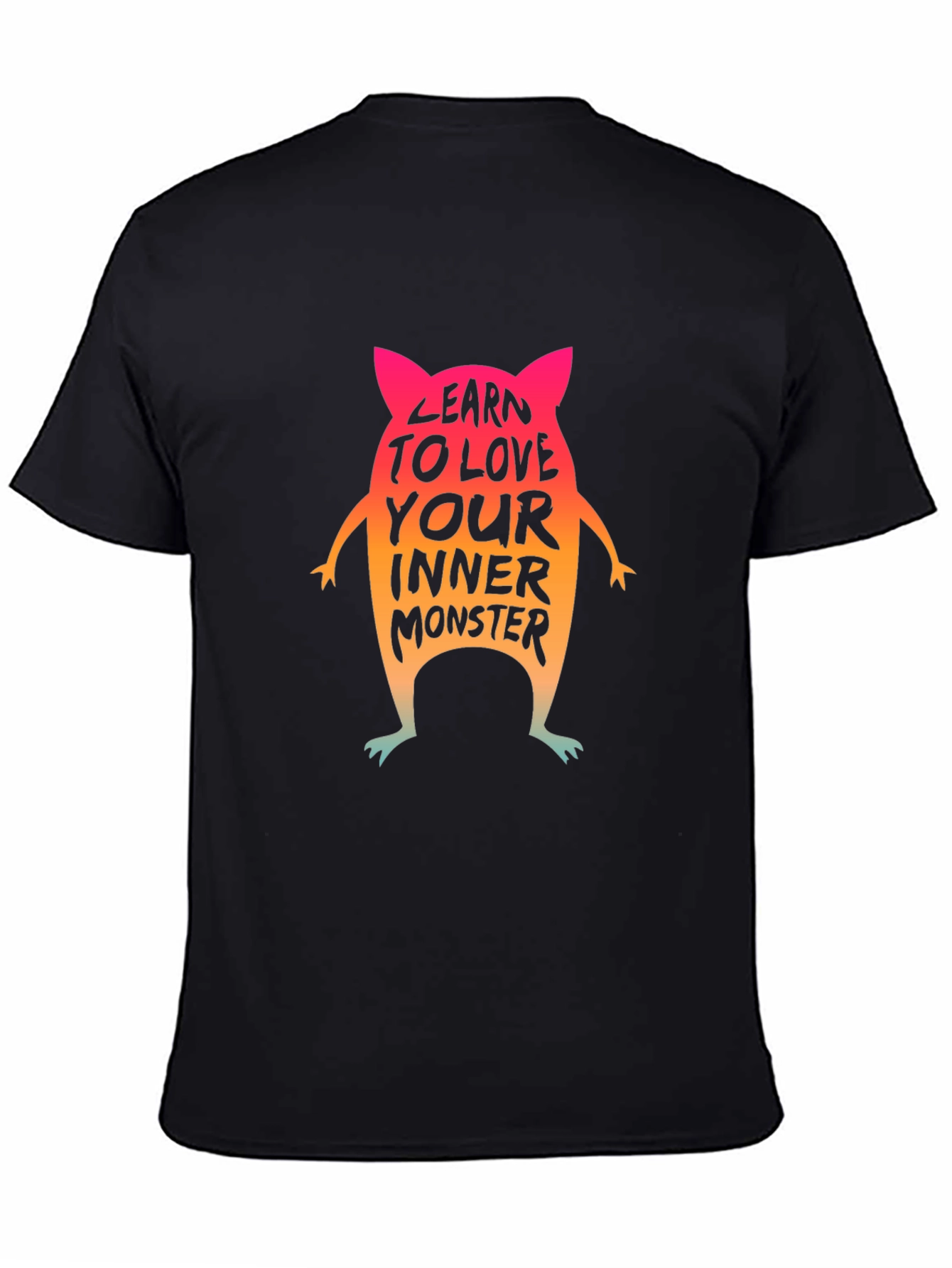 Learn to Love Your Inner Monster Black T-Shirt