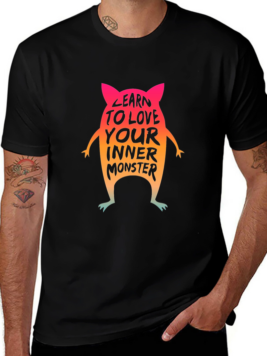 Learn to Love Your Inner Monster Black T-Shirt