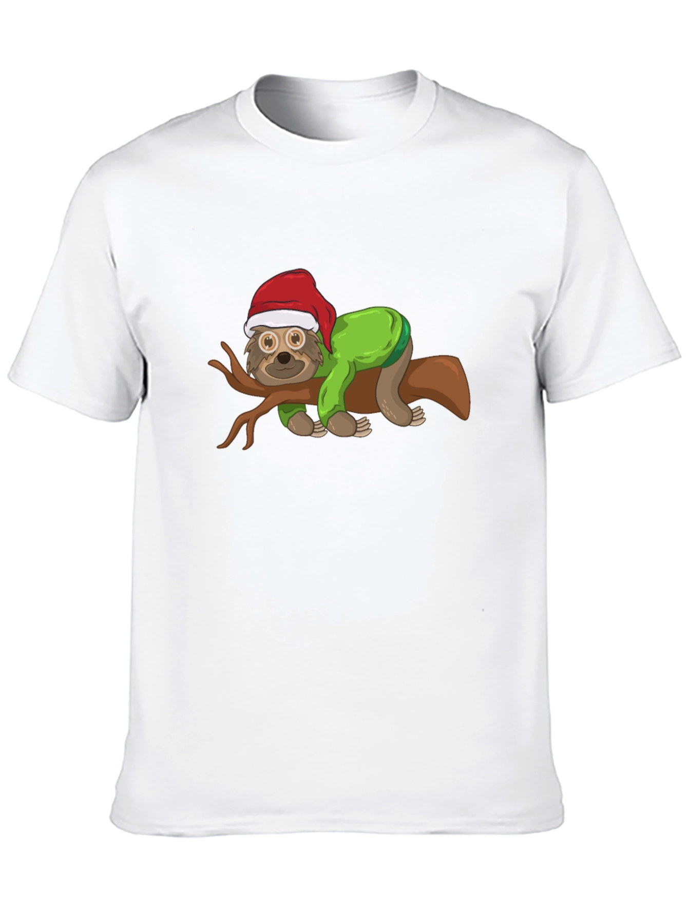 Festive Sloth T-Shirt: Holiday Cheer