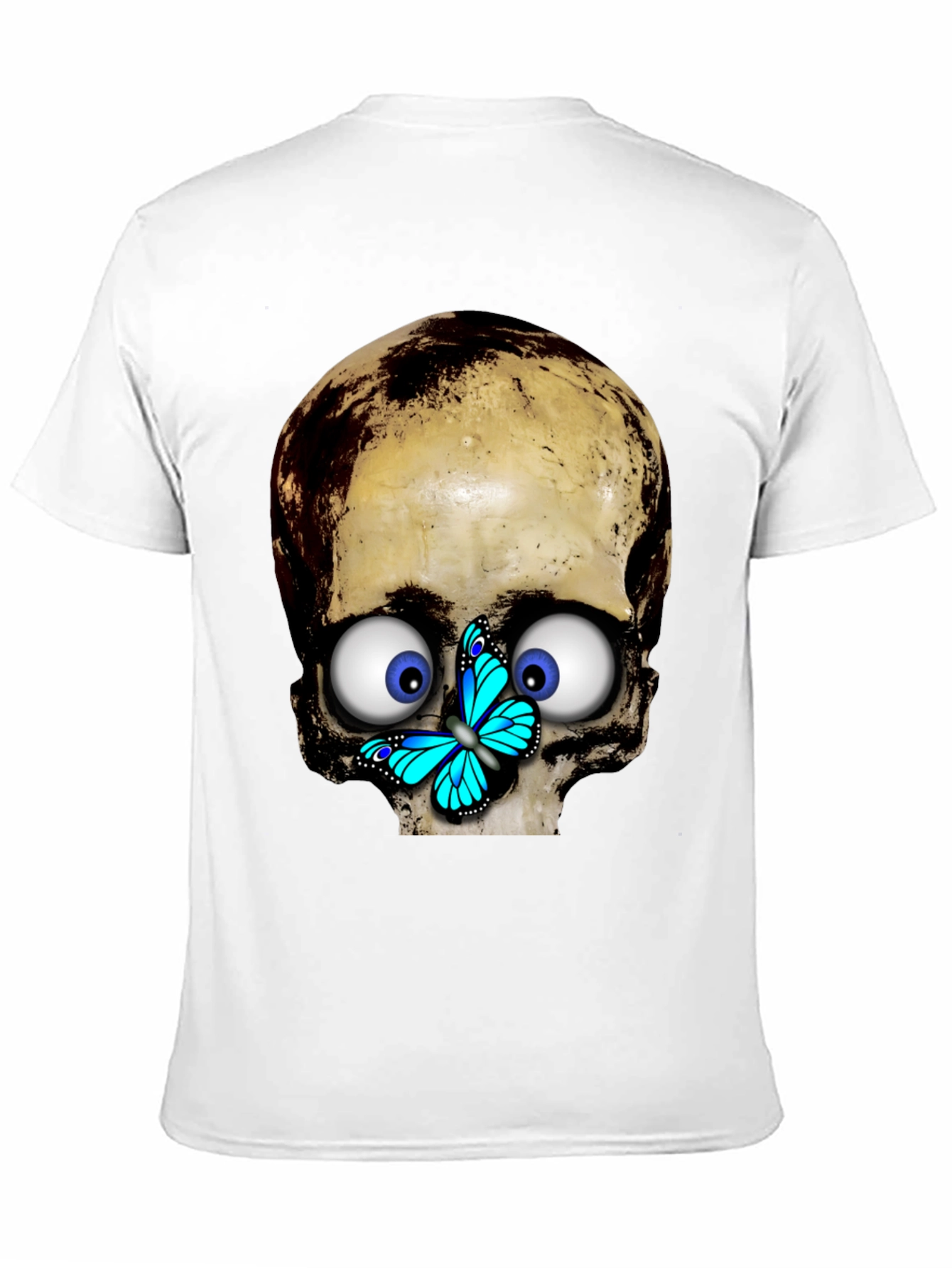Skull & Butterfly Graphic T-Shirt
