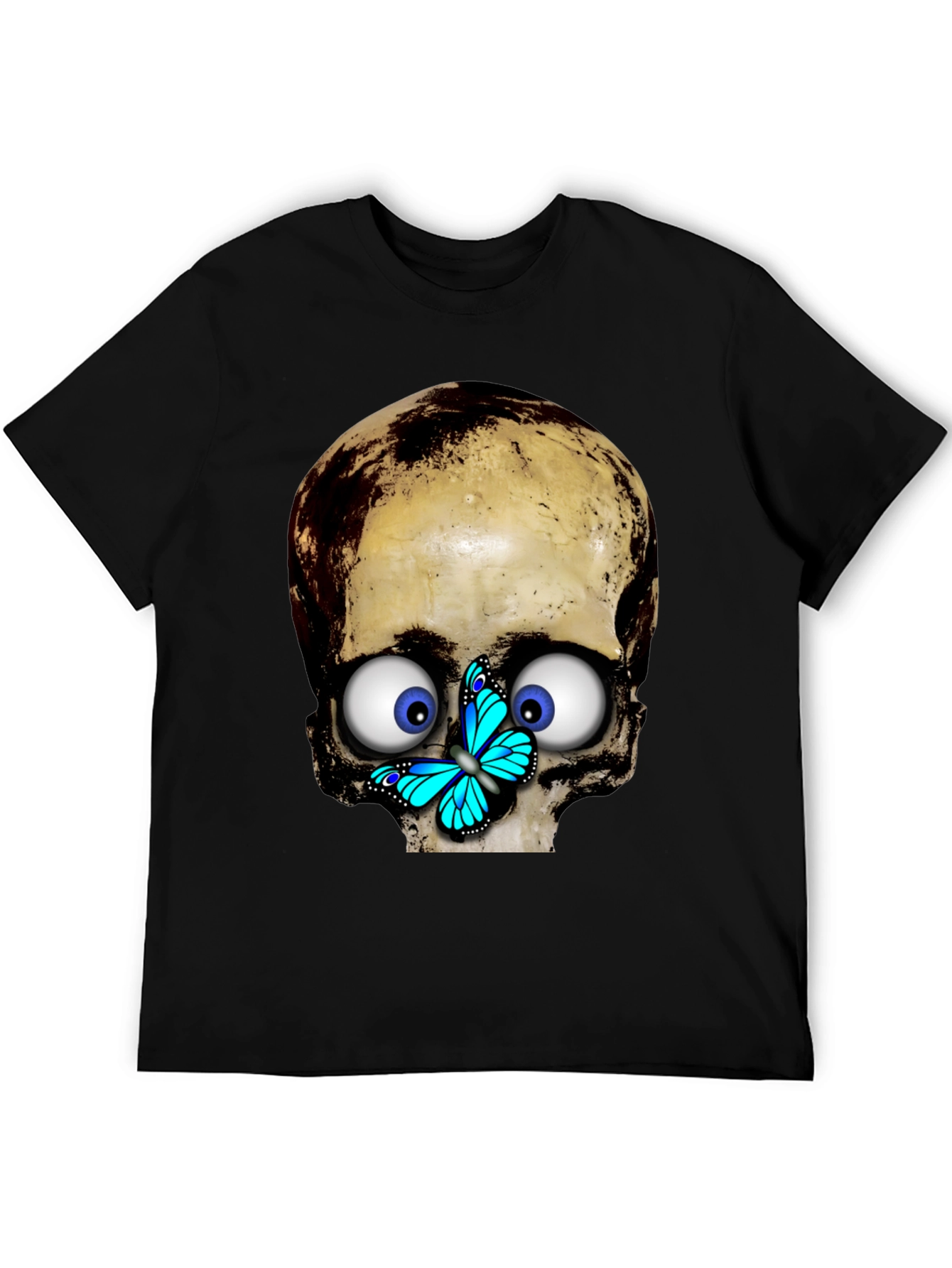 Skull & Butterfly Graphic T-Shirt