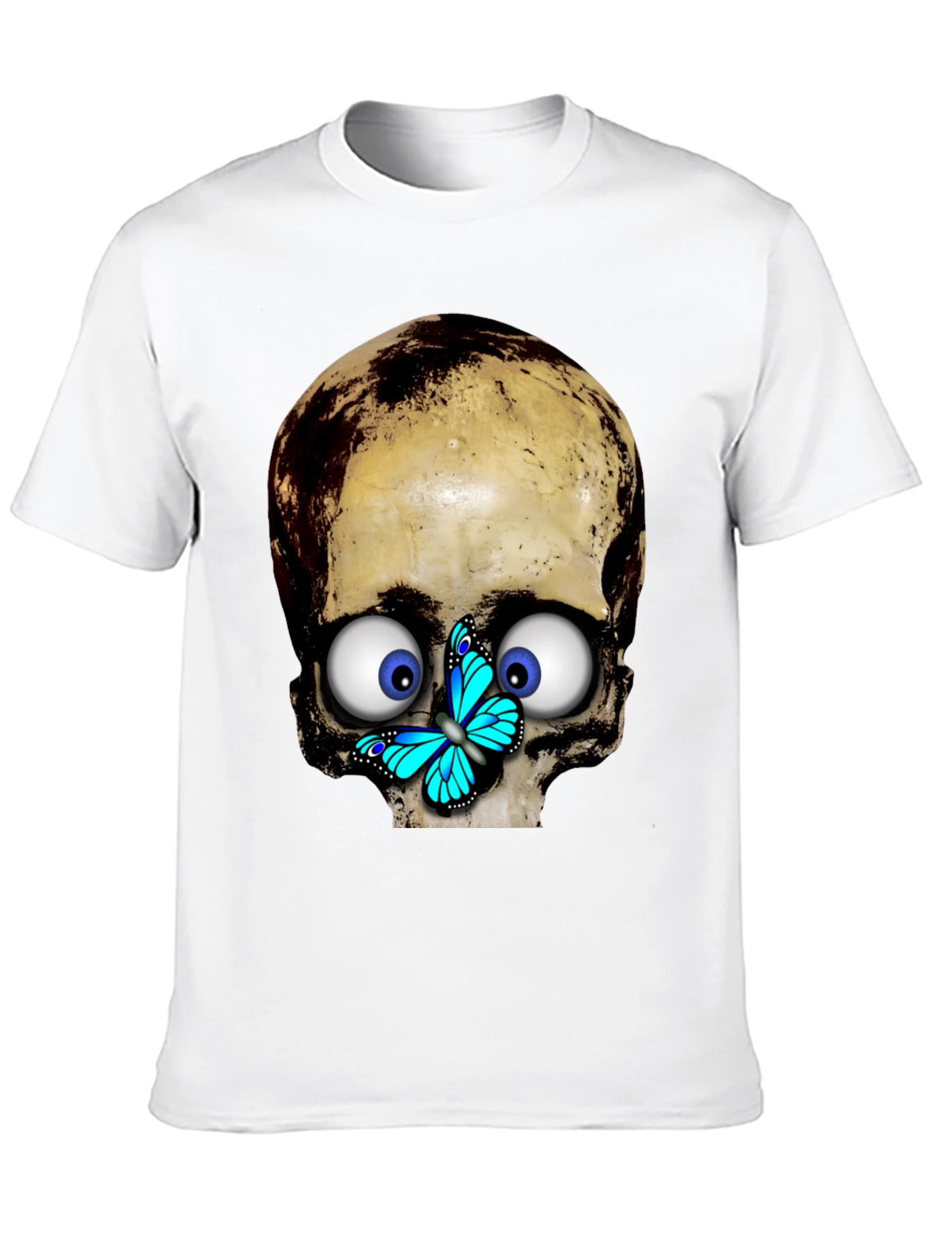 Skull & Butterfly Graphic T-Shirt