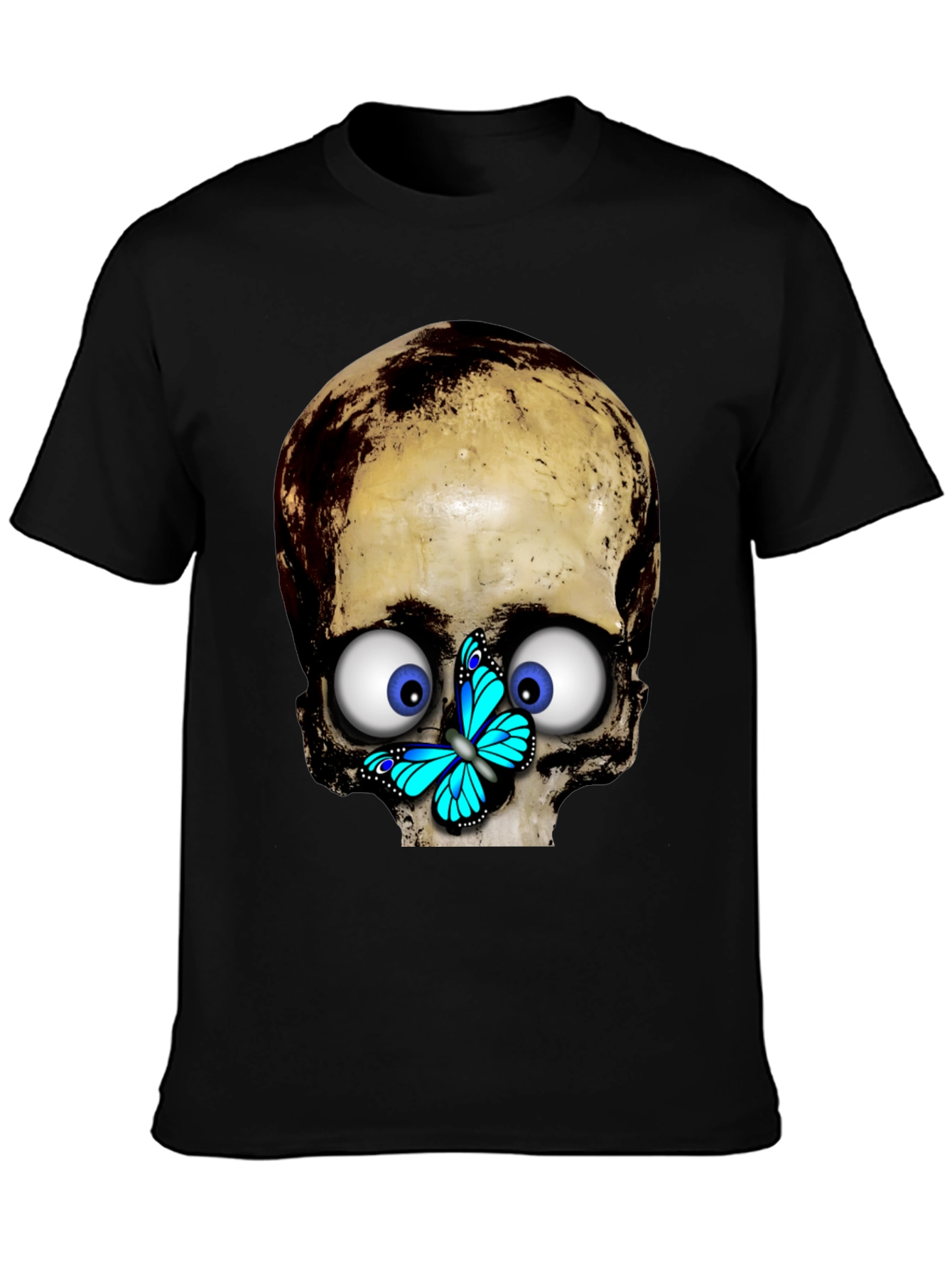 Skull & Butterfly Graphic T-Shirt