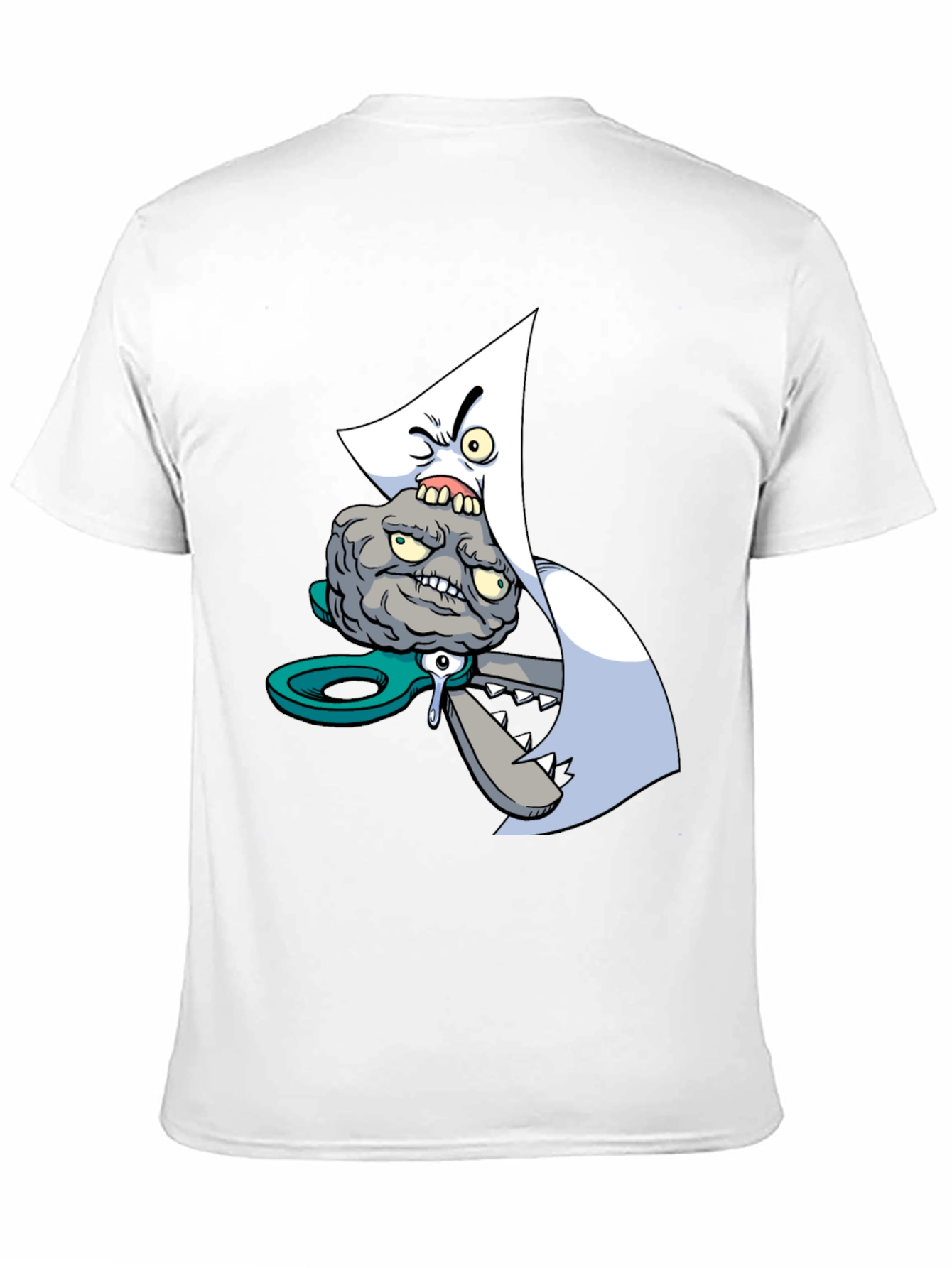 Cartoon Graphic Print Black T-Shirt