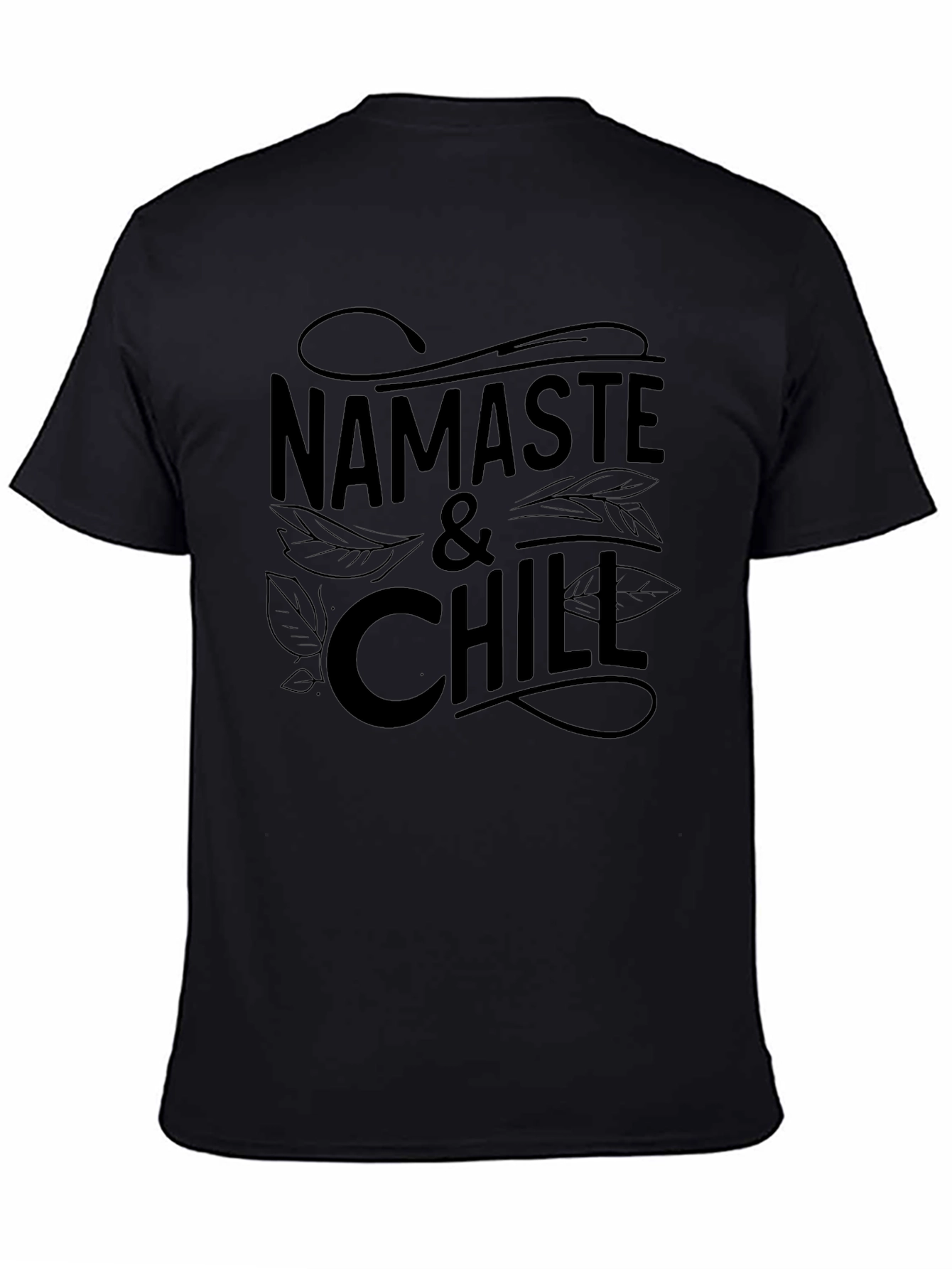 Namaste & Chill Graphic Tee - Relaxed Yoga Shirt