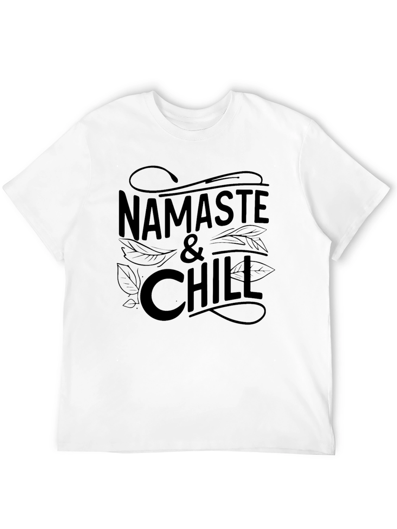 Namaste & Chill Graphic Tee - Relaxed Yoga Shirt
